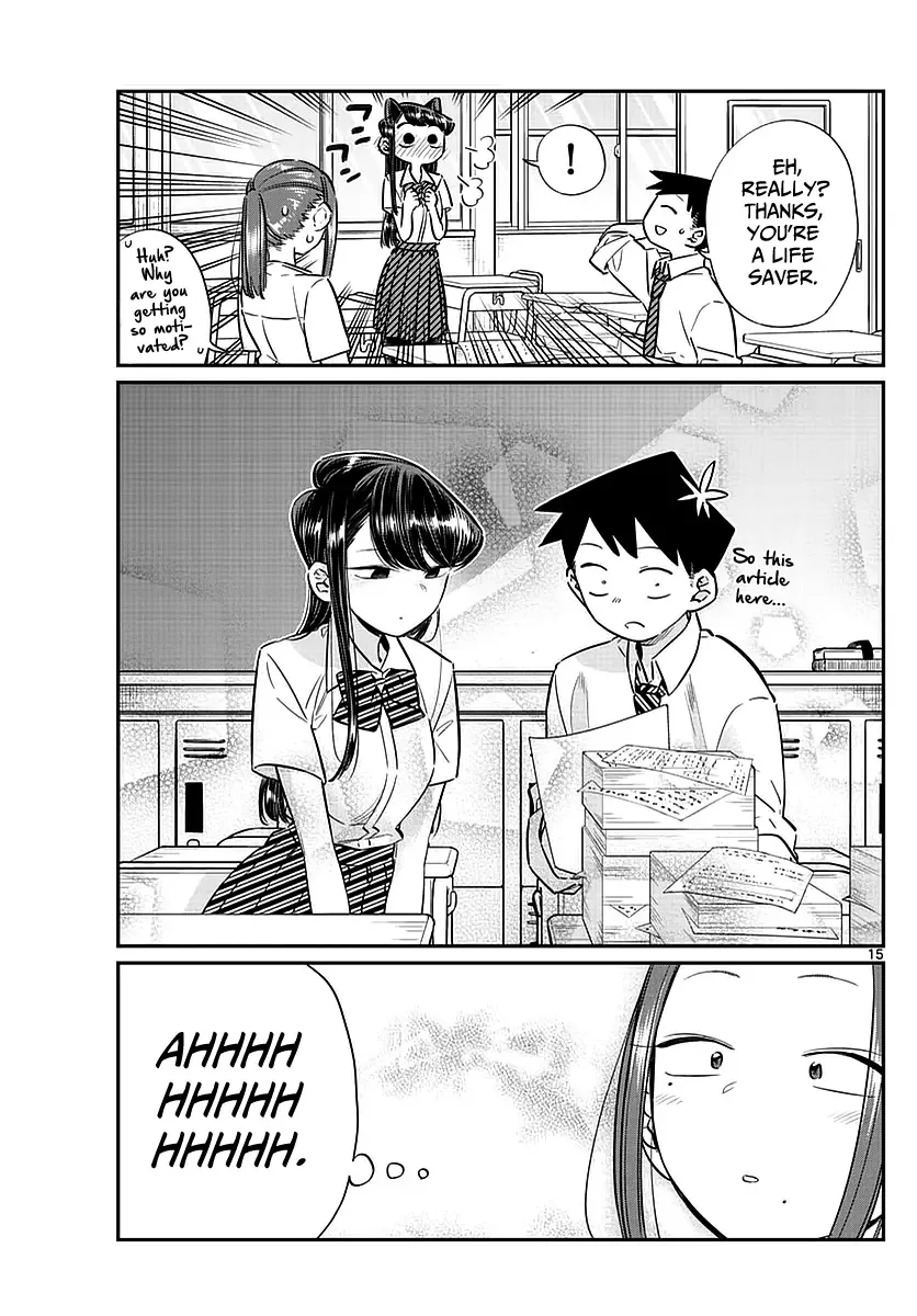 Komi-san wa Komyushou desu Chapter 58 page 15