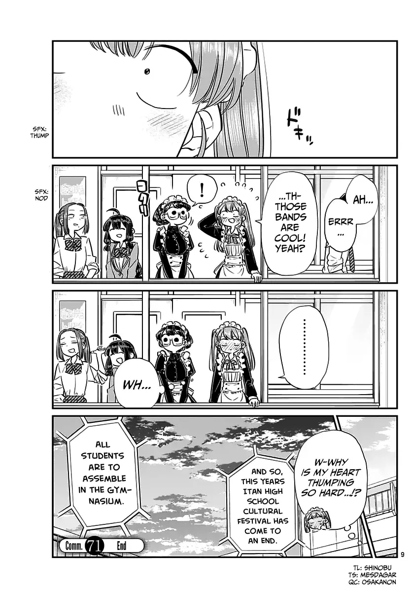 Komi-san wa Komyushou desu Chapter 71 page 9