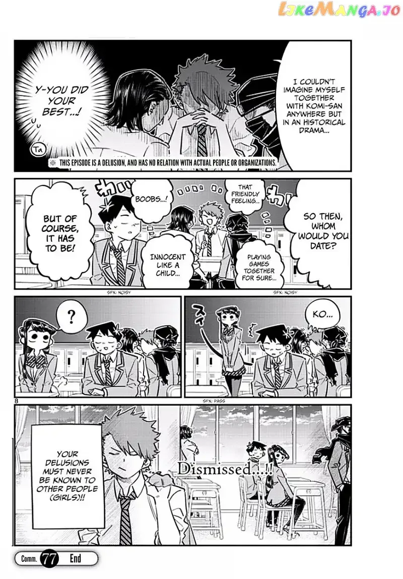 Komi-san wa Komyushou desu Chapter 77 page 8