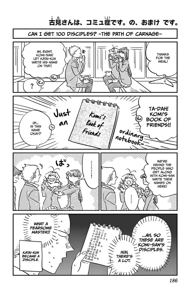 Komi-san wa Komyushou desu Chapter 85.5 page 1