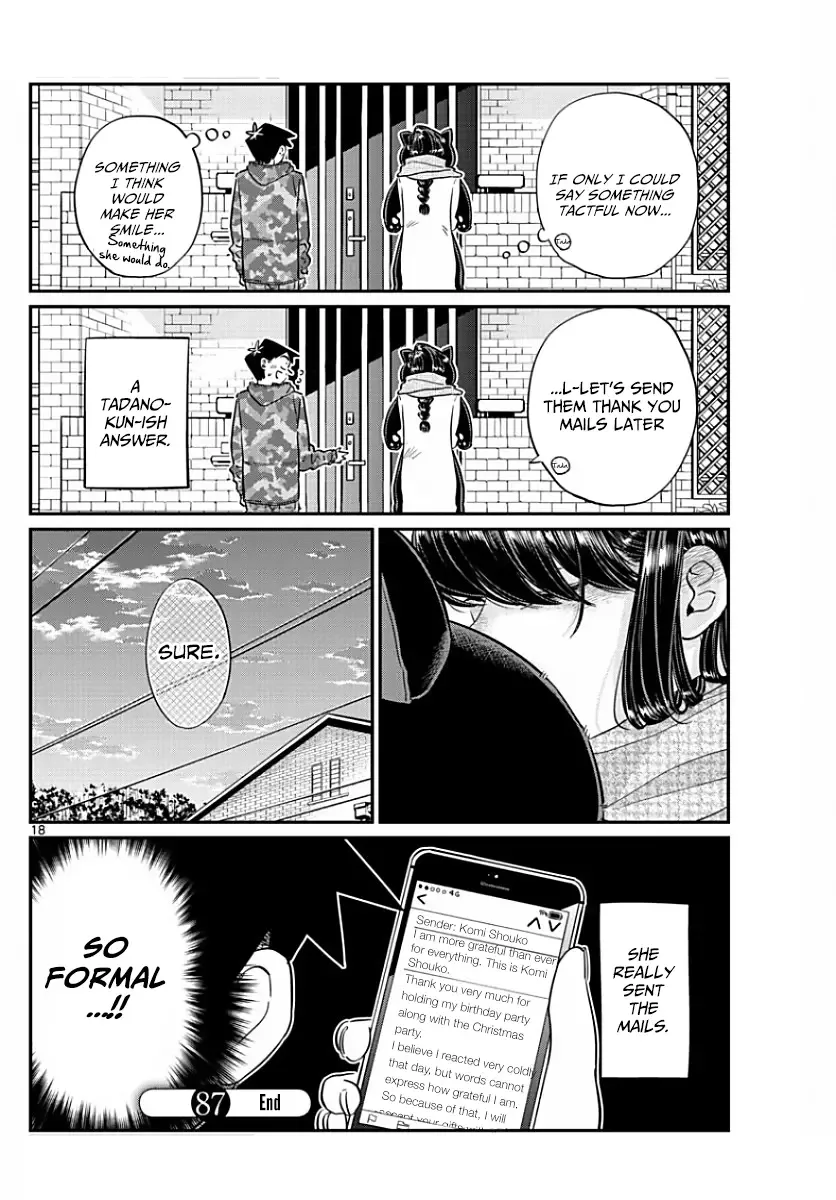 Komi-san wa Komyushou desu Chapter 87 page 4