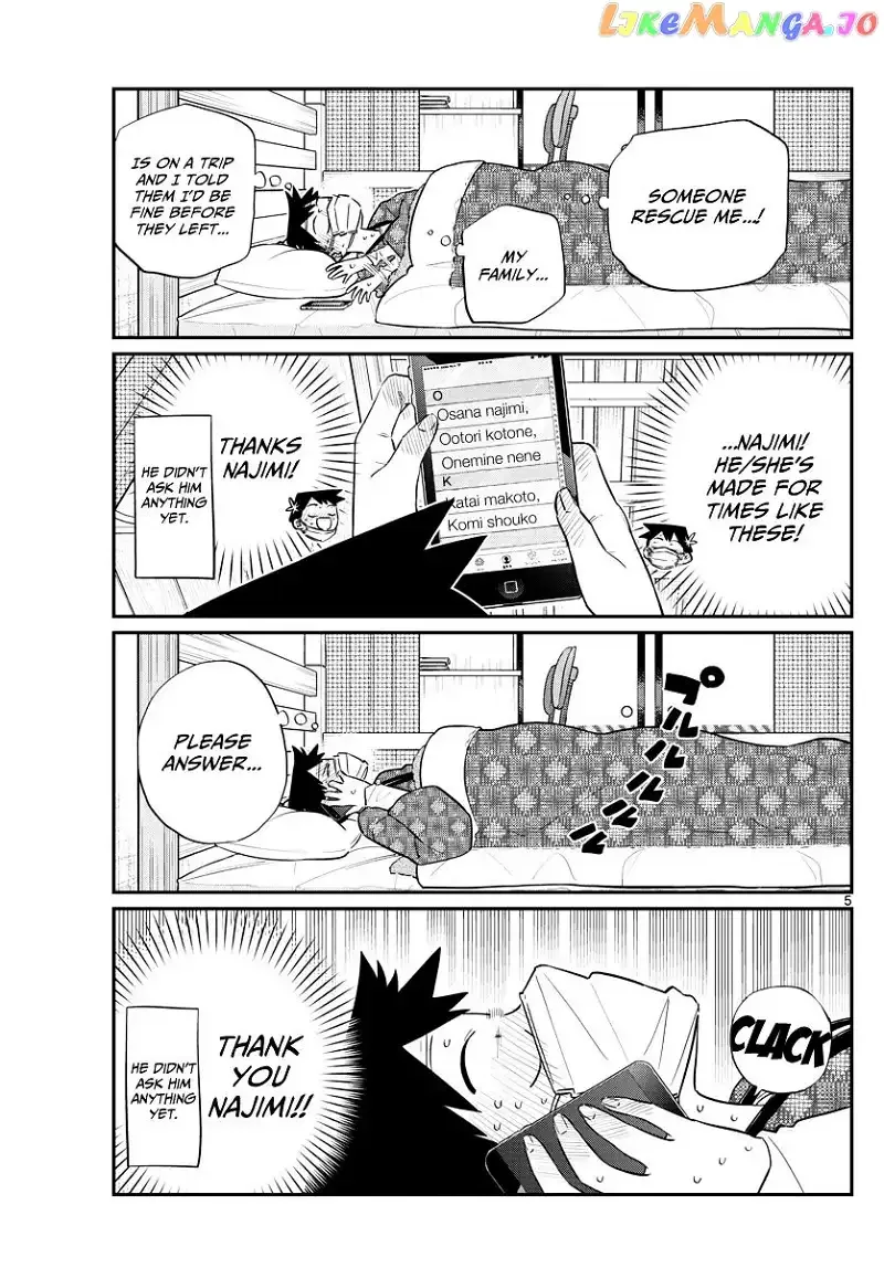 Komi-san wa Komyushou desu Chapter 99 page 5