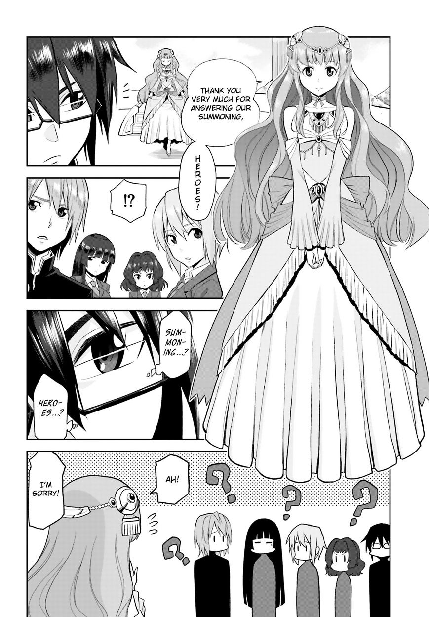 Konjiki No Moji Tsukai - Yuusha Yonin Ni Makikomareta Unique Cheat Chapter 1 page 8