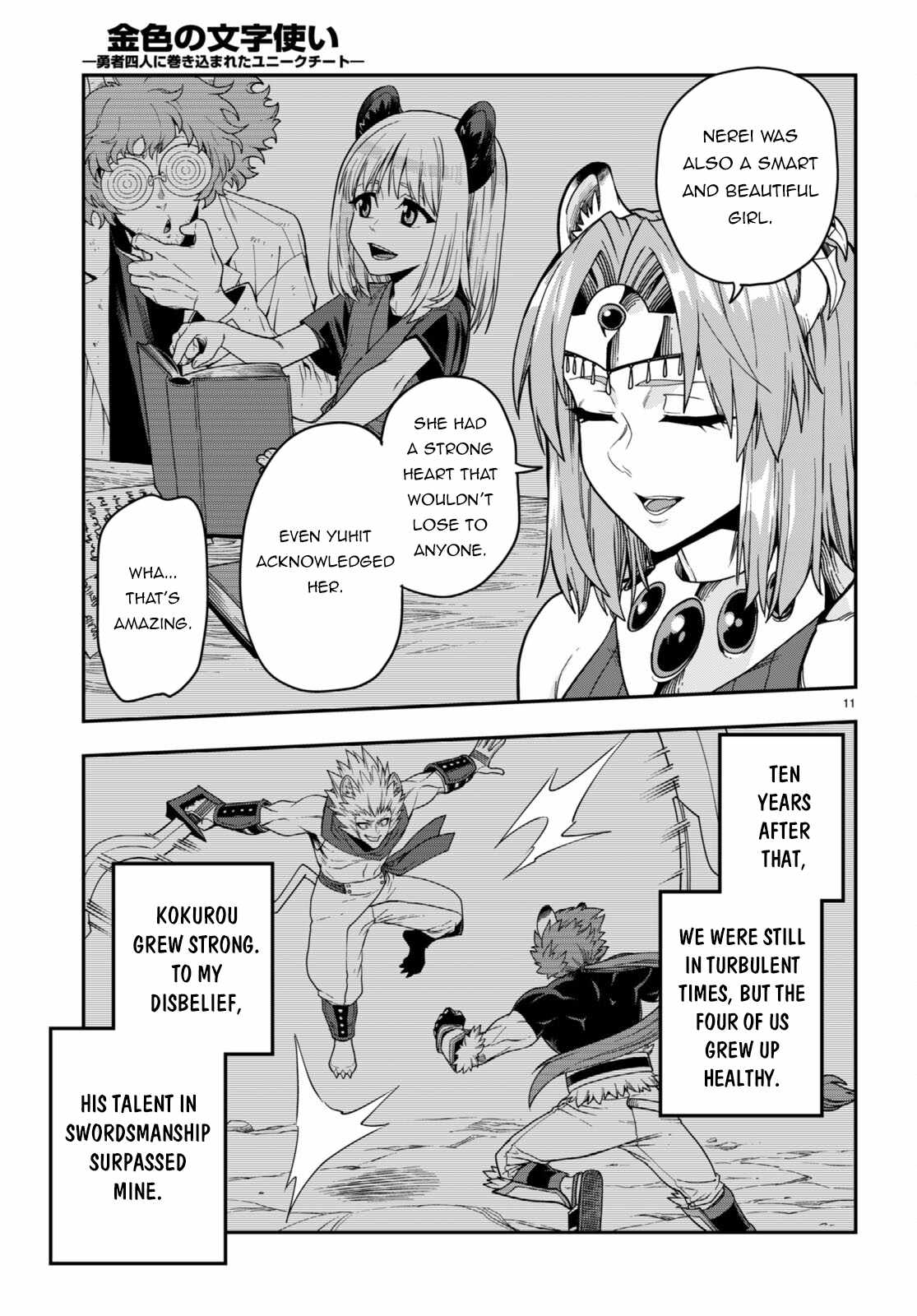 Konjiki No Moji Tsukai - Yuusha Yonin Ni Makikomareta Unique Cheat Chapter 100 page 12