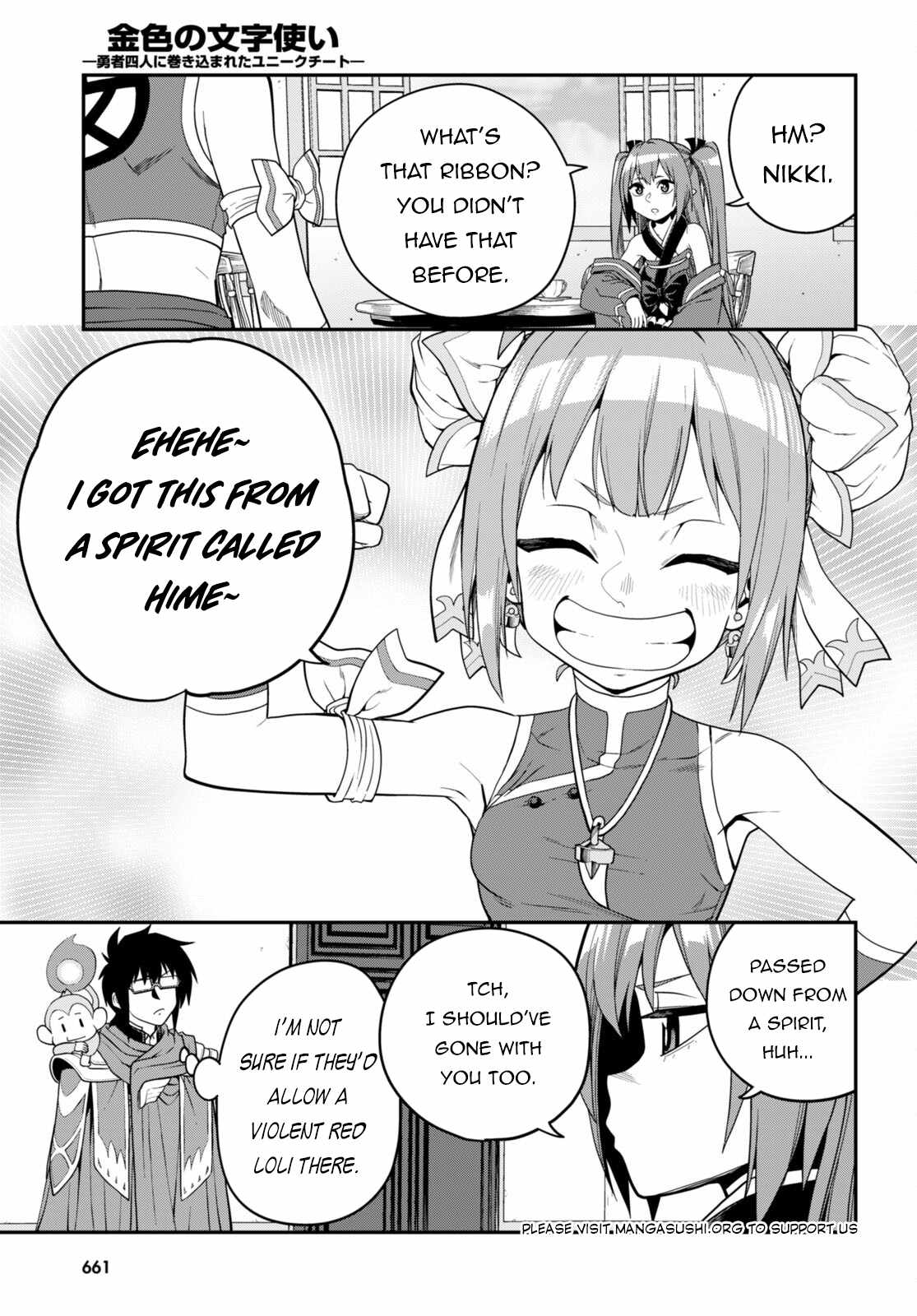 Konjiki No Moji Tsukai - Yuusha Yonin Ni Makikomareta Unique Cheat Chapter 108 page 6
