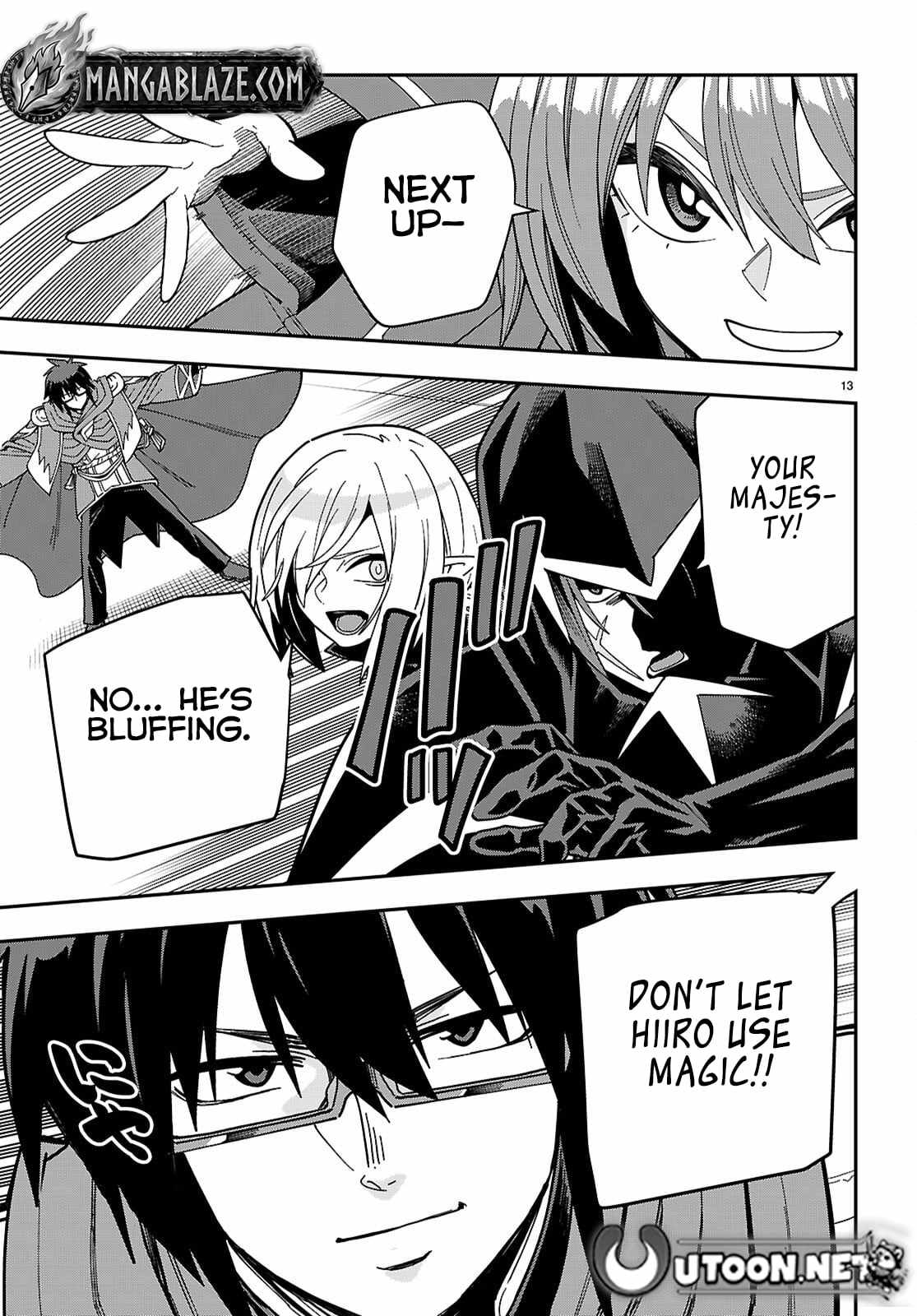 Konjiki No Moji Tsukai - Yuusha Yonin Ni Makikomareta Unique Cheat Chapter 128 page 13