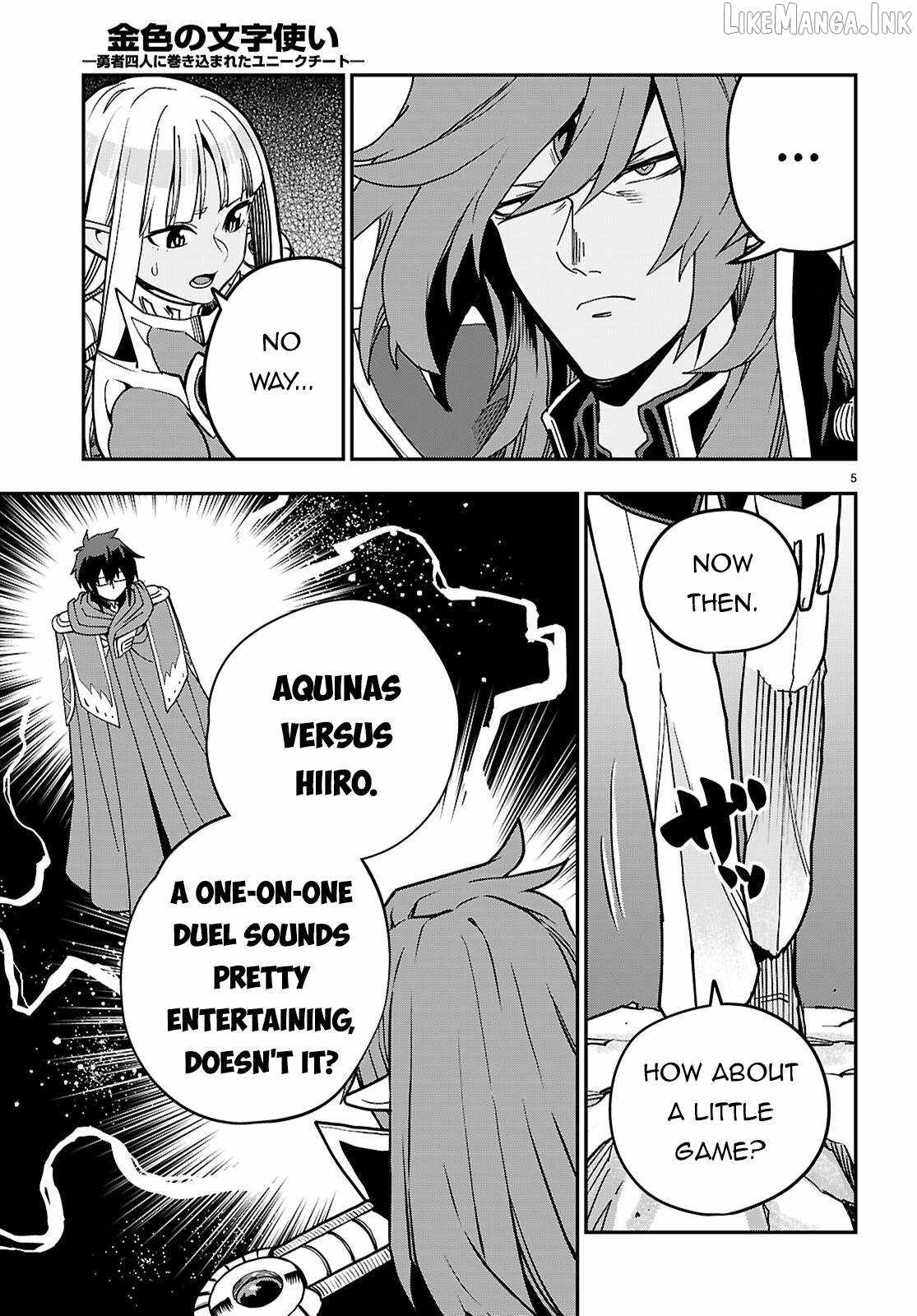 Konjiki No Moji Tsukai - Yuusha Yonin Ni Makikomareta Unique Cheat Chapter 131 page 6
