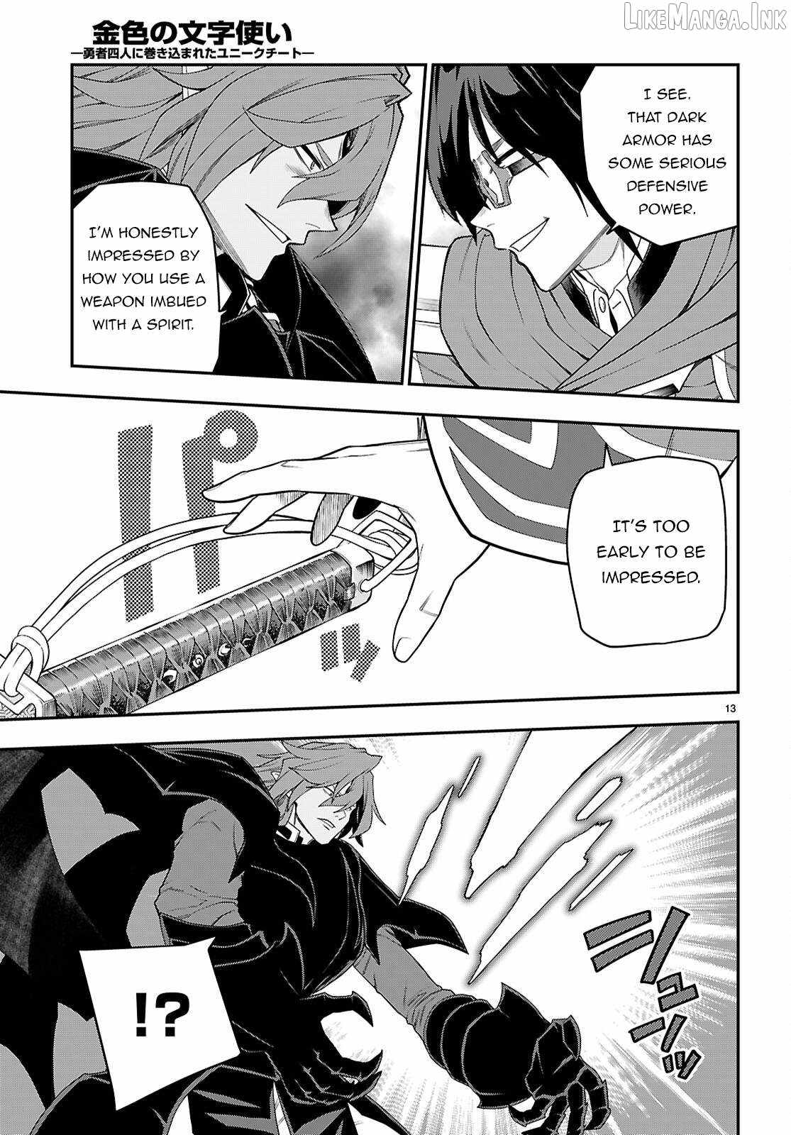 Konjiki No Moji Tsukai - Yuusha Yonin Ni Makikomareta Unique Cheat Chapter 133 page 14