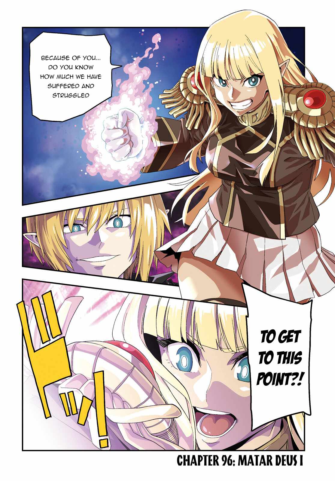 Konjiki No Moji Tsukai - Yuusha Yonin Ni Makikomareta Unique Cheat Chapter 96 page 3
