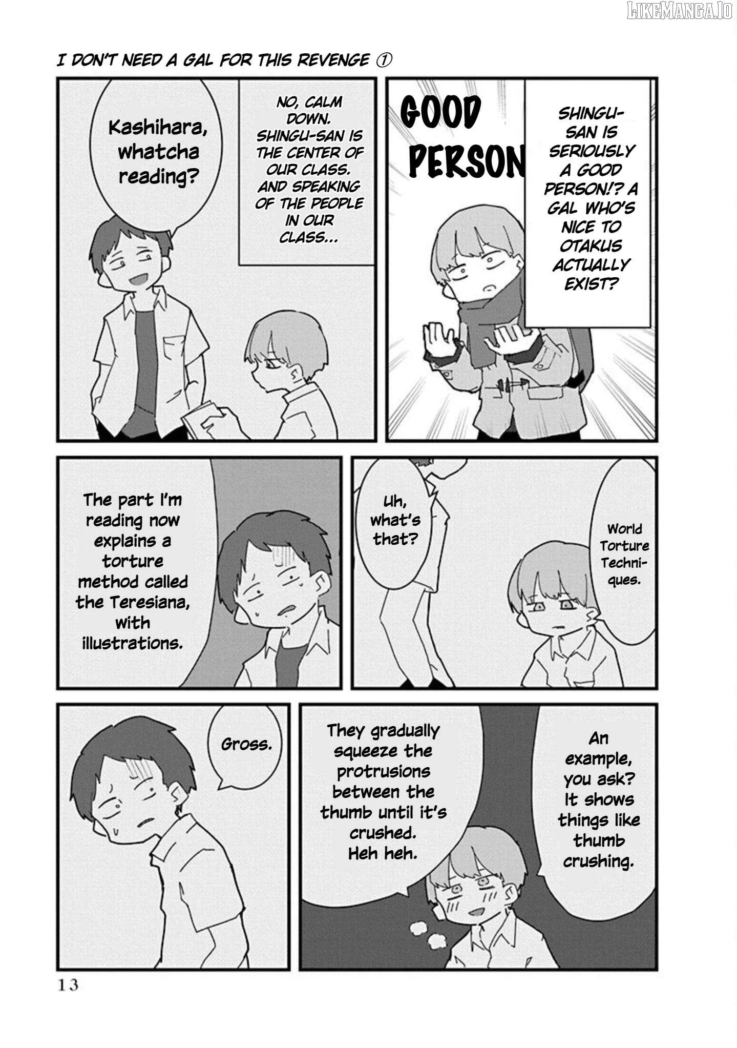 Kono Fukushuu ni Gyaru wa Iranai Chapter 1 page 15