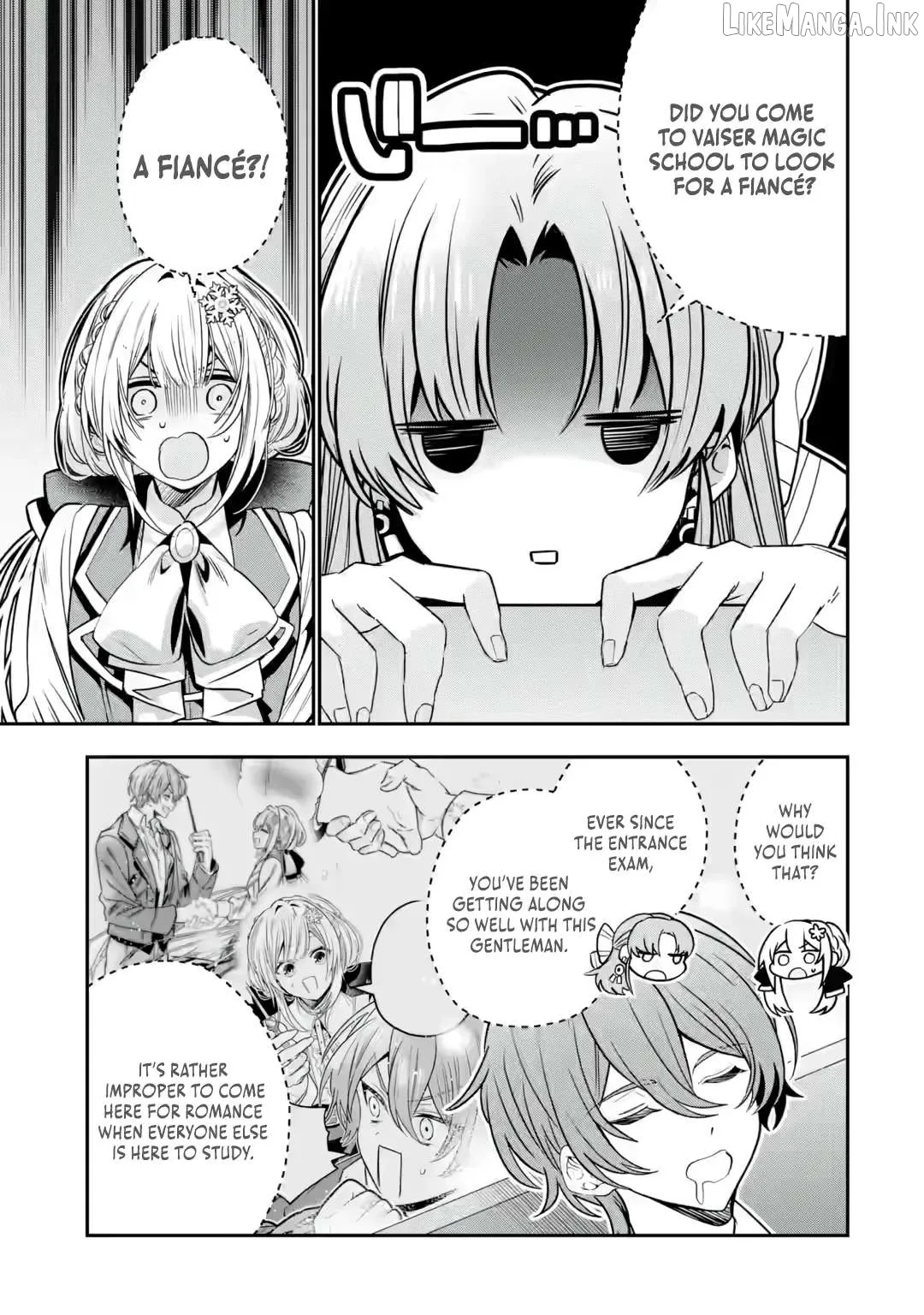 Konyakusha o Sutetara, Tanoshii Mahou Gakkou no Seikatsu ga Matte Imashita! Chapter 3 page 30
