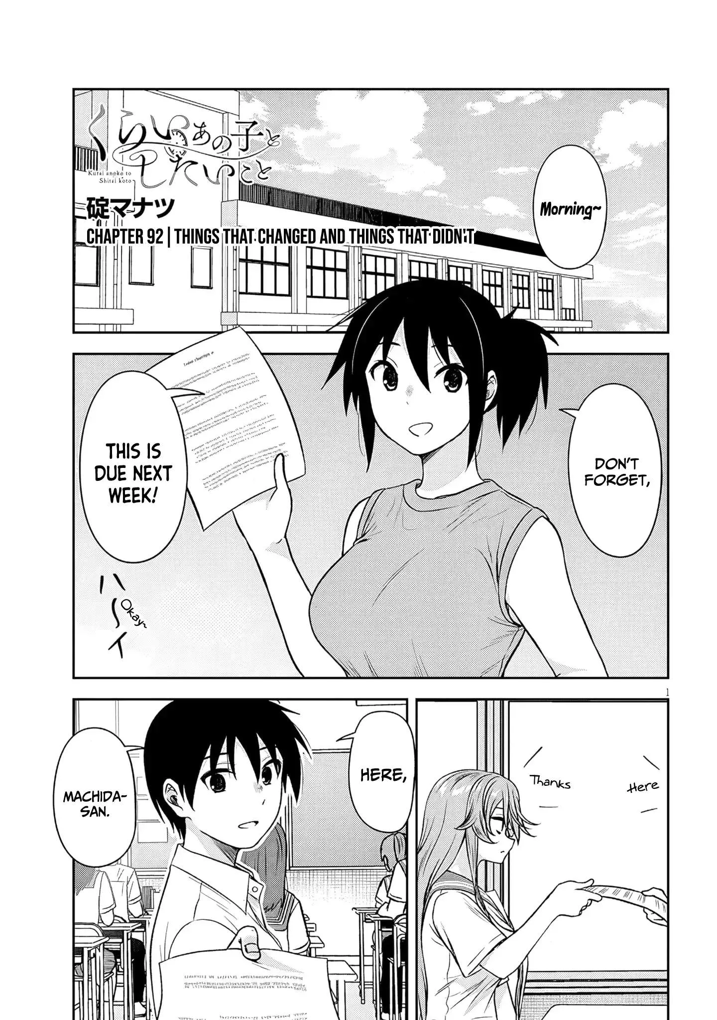 Kurai Anoko to Shitai koto Chapter 92 page 2