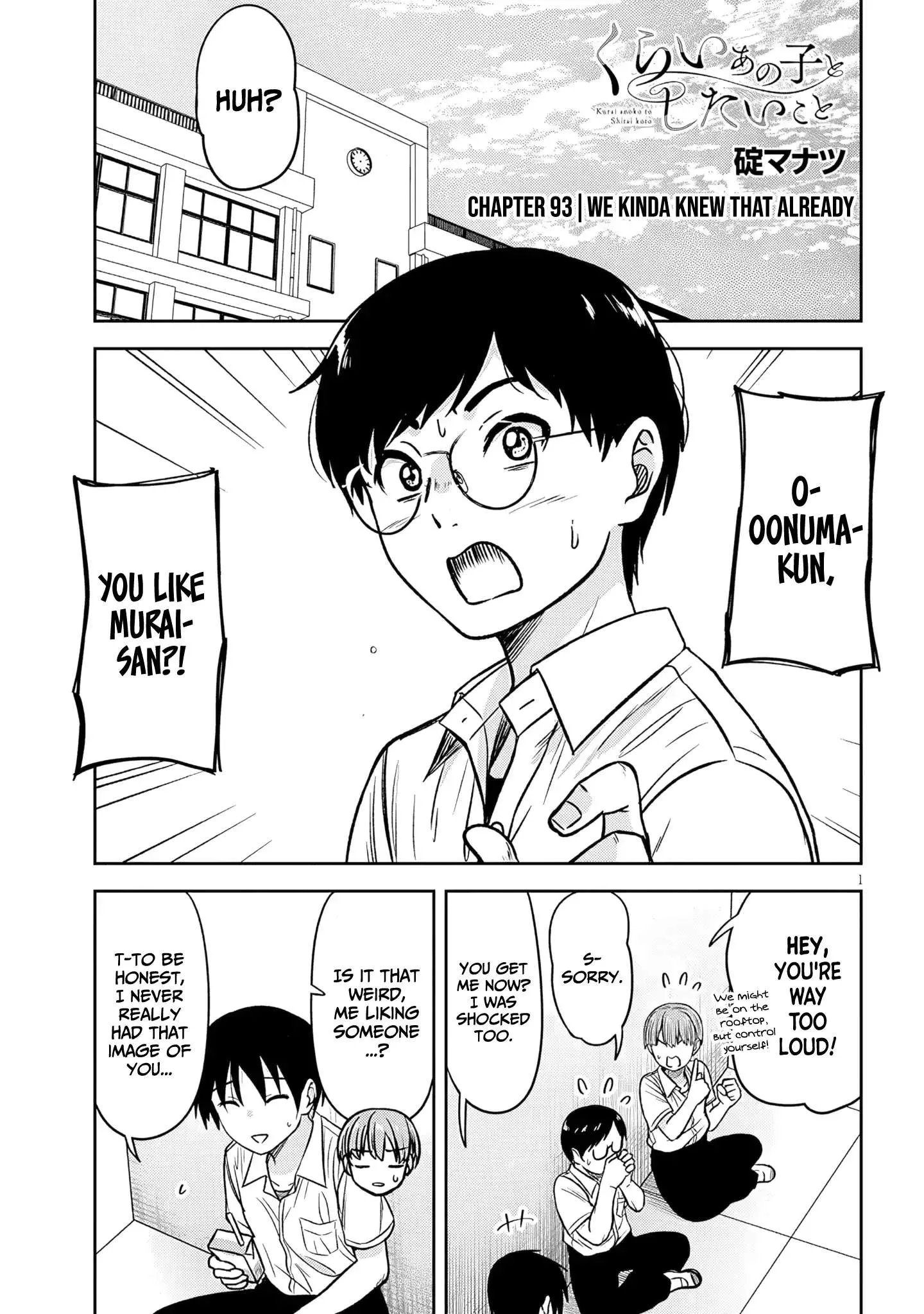 Kurai Anoko to Shitai koto Chapter 93 page 2