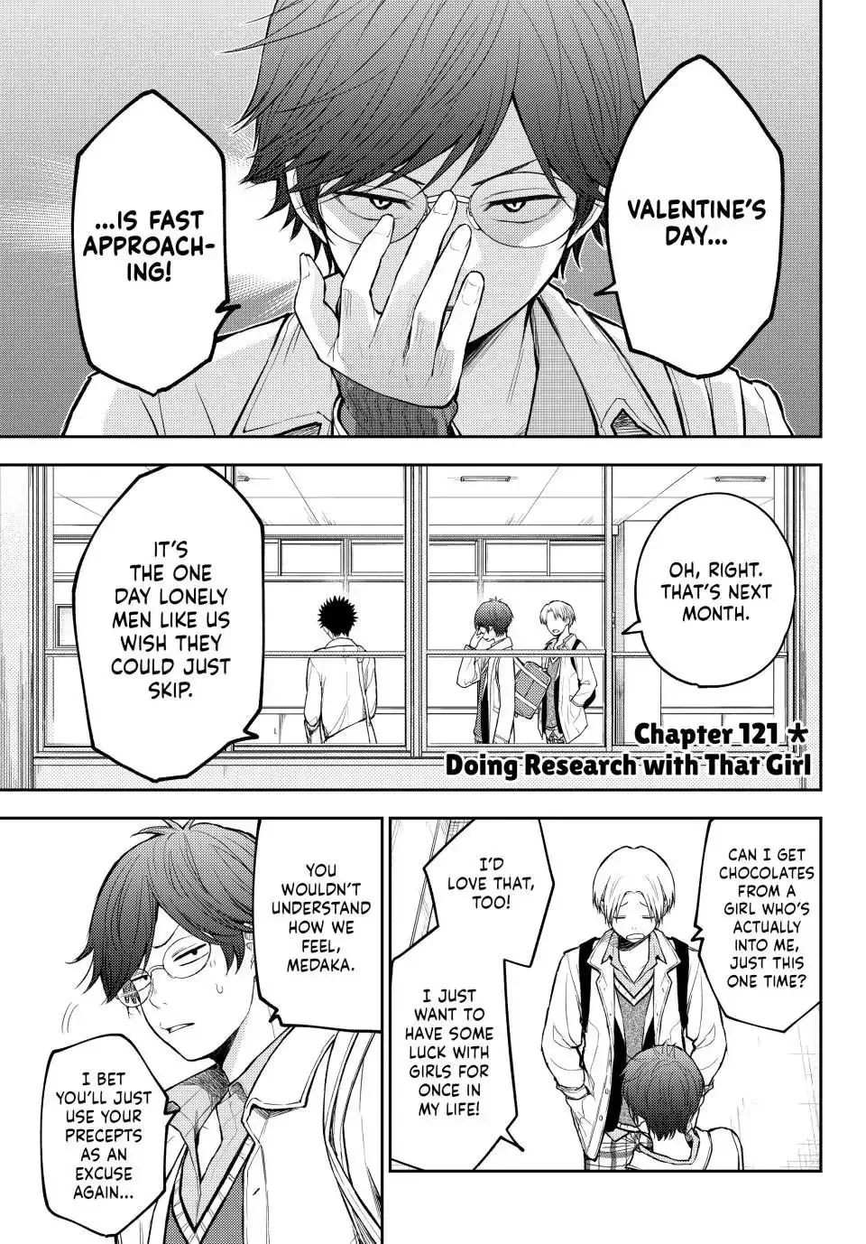Kuroiwa Medaka ni Watashi no Kawaii ga Tsuujinai Chapter 121 page 1