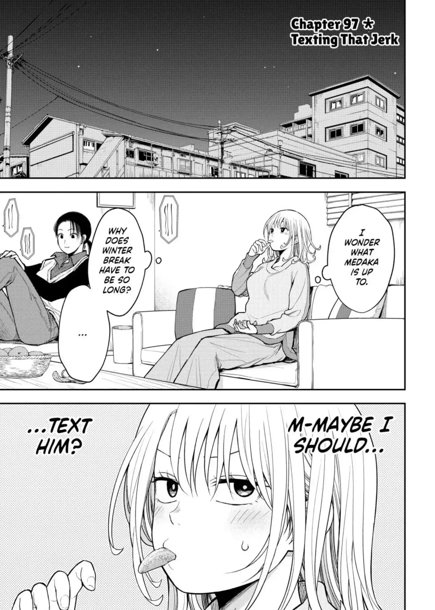 Kuroiwa Medaka ni Watashi no Kawaii ga Tsuujinai Chapter 97 page 1