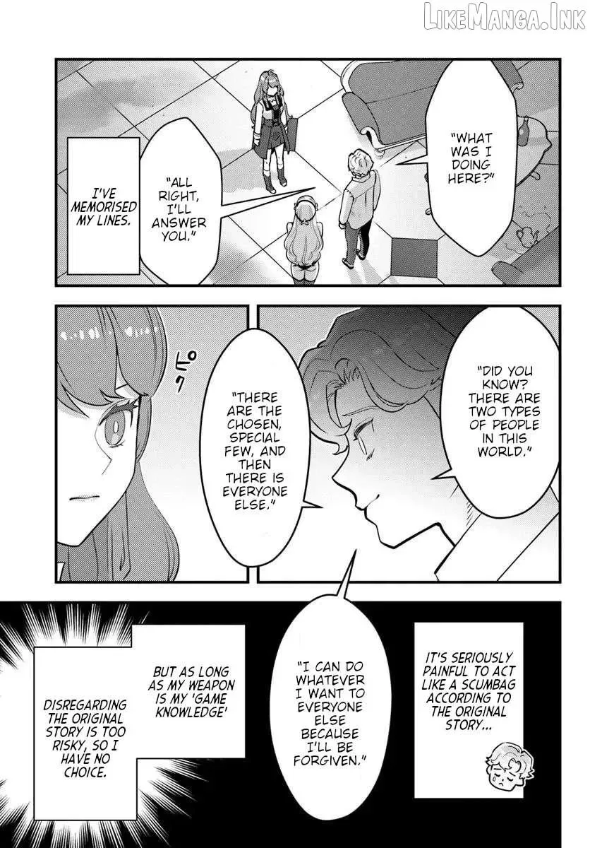 Kuzuless Oblige 18-kin ge sekai no kuzu akuyaku ni tensei shite shimatta ore wa, gensaku chishiki no chikara de dōshite mo mobu jinsei o tsukamitoritai Chapter 12 page 15