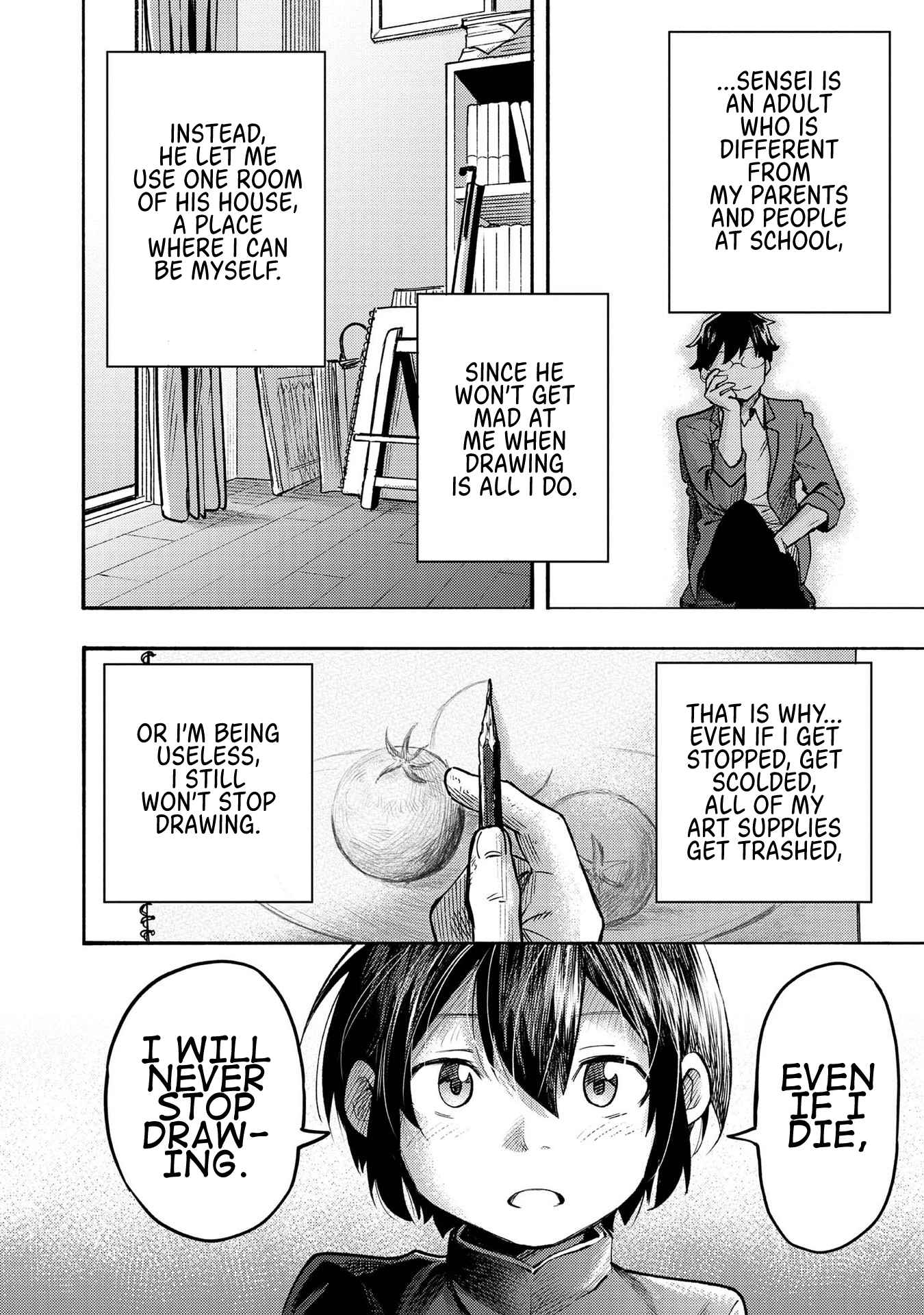 Kyou mo E ni Kaita Mochi ga Umai Chapter 1 page 10
