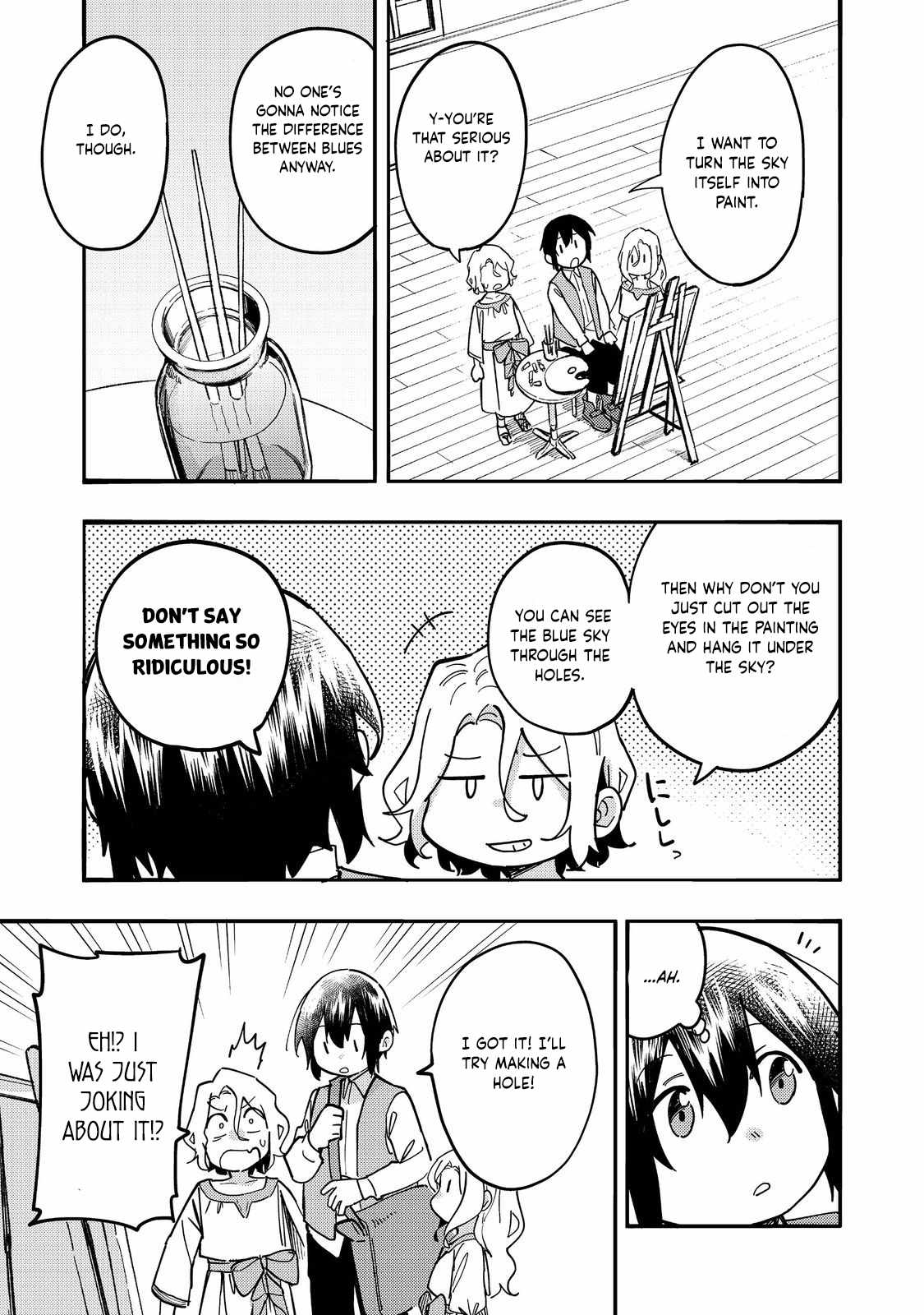 Kyou mo E ni Kaita Mochi ga Umai Chapter 28 page 12