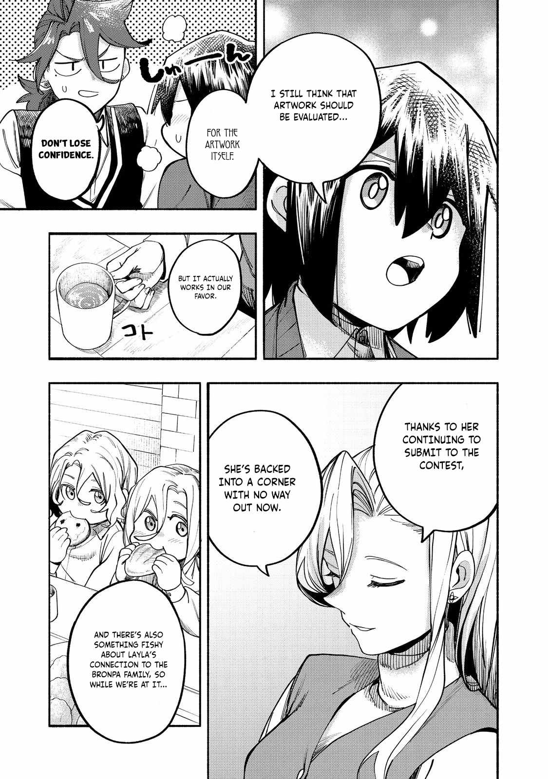Kyou mo E ni Kaita Mochi ga Umai Chapter 40 page 22