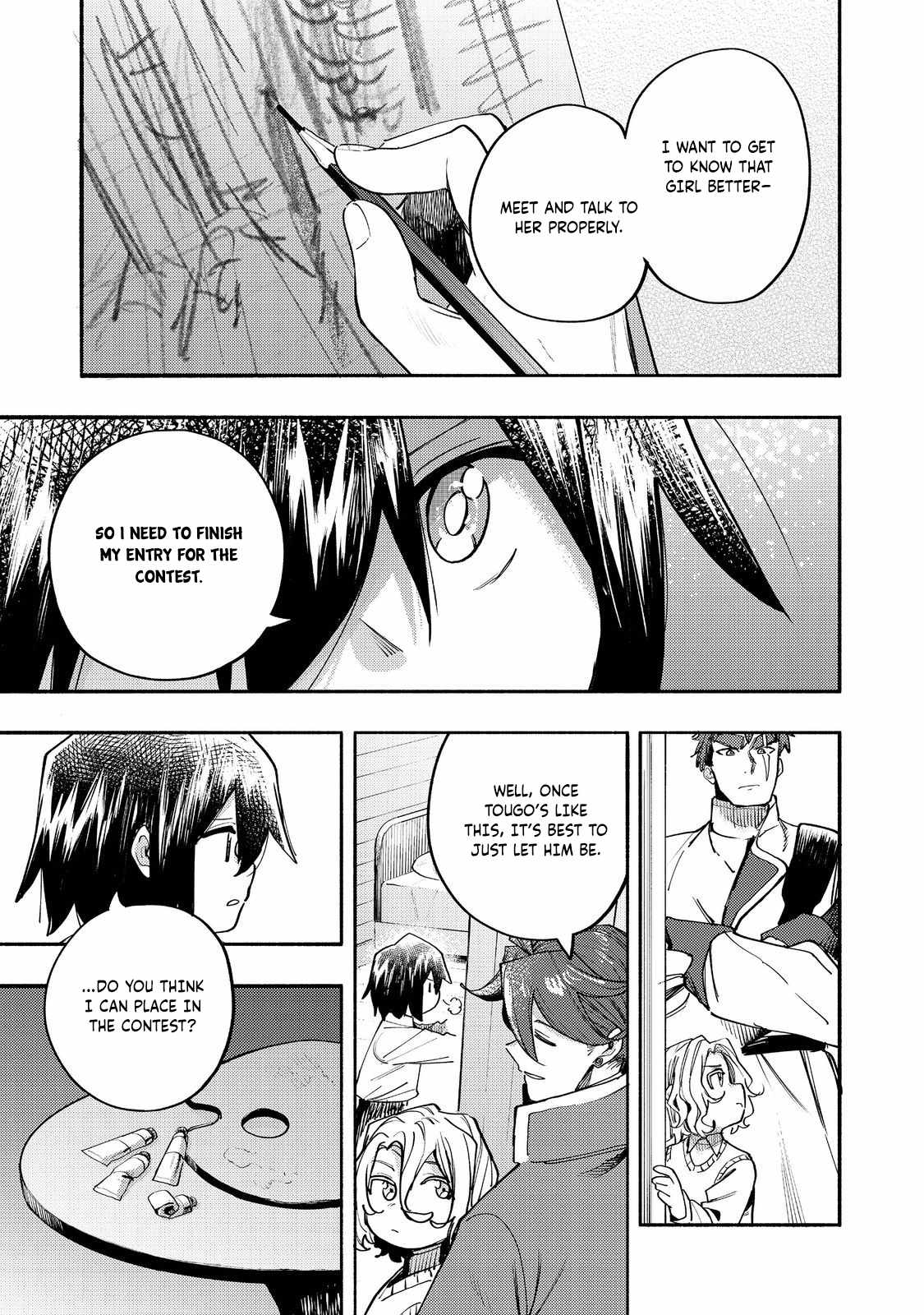 Kyou mo E ni Kaita Mochi ga Umai Chapter 41 page 14