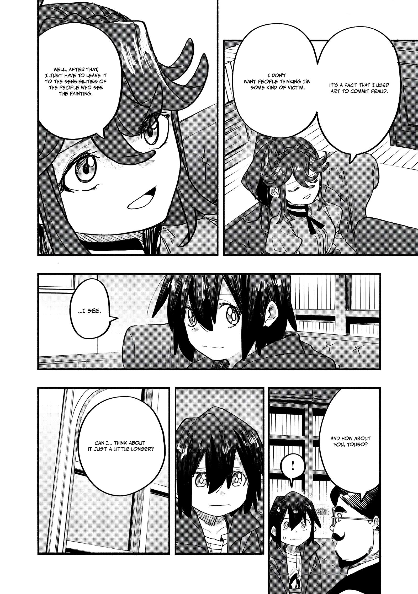Kyou mo E ni Kaita Mochi ga Umai Chapter 45 page 12