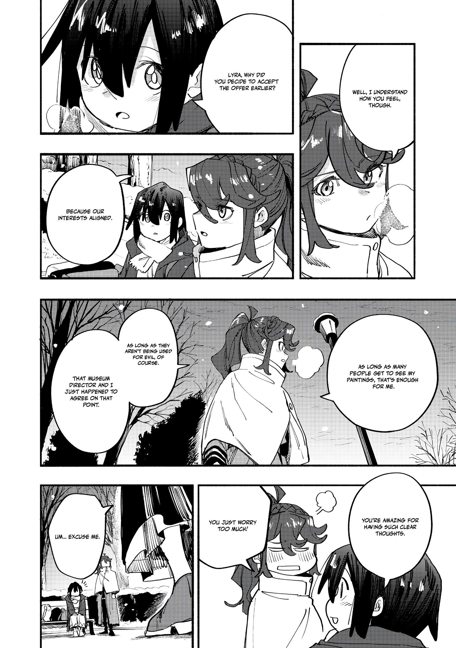 Kyou mo E ni Kaita Mochi ga Umai Chapter 45 page 14