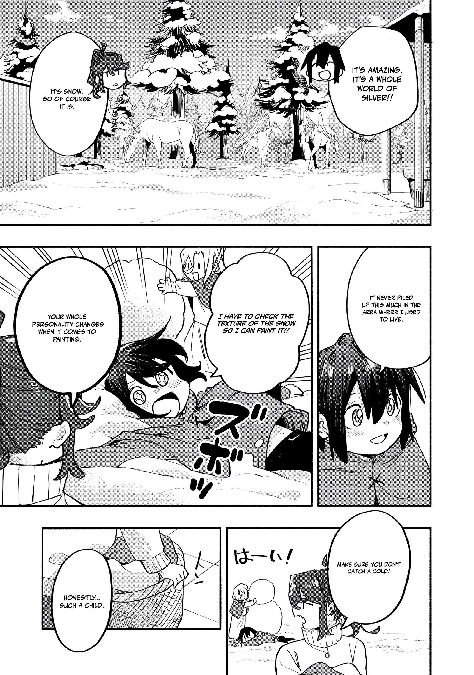Kyou mo E ni Kaita Mochi ga Umai Chapter 45 page 29