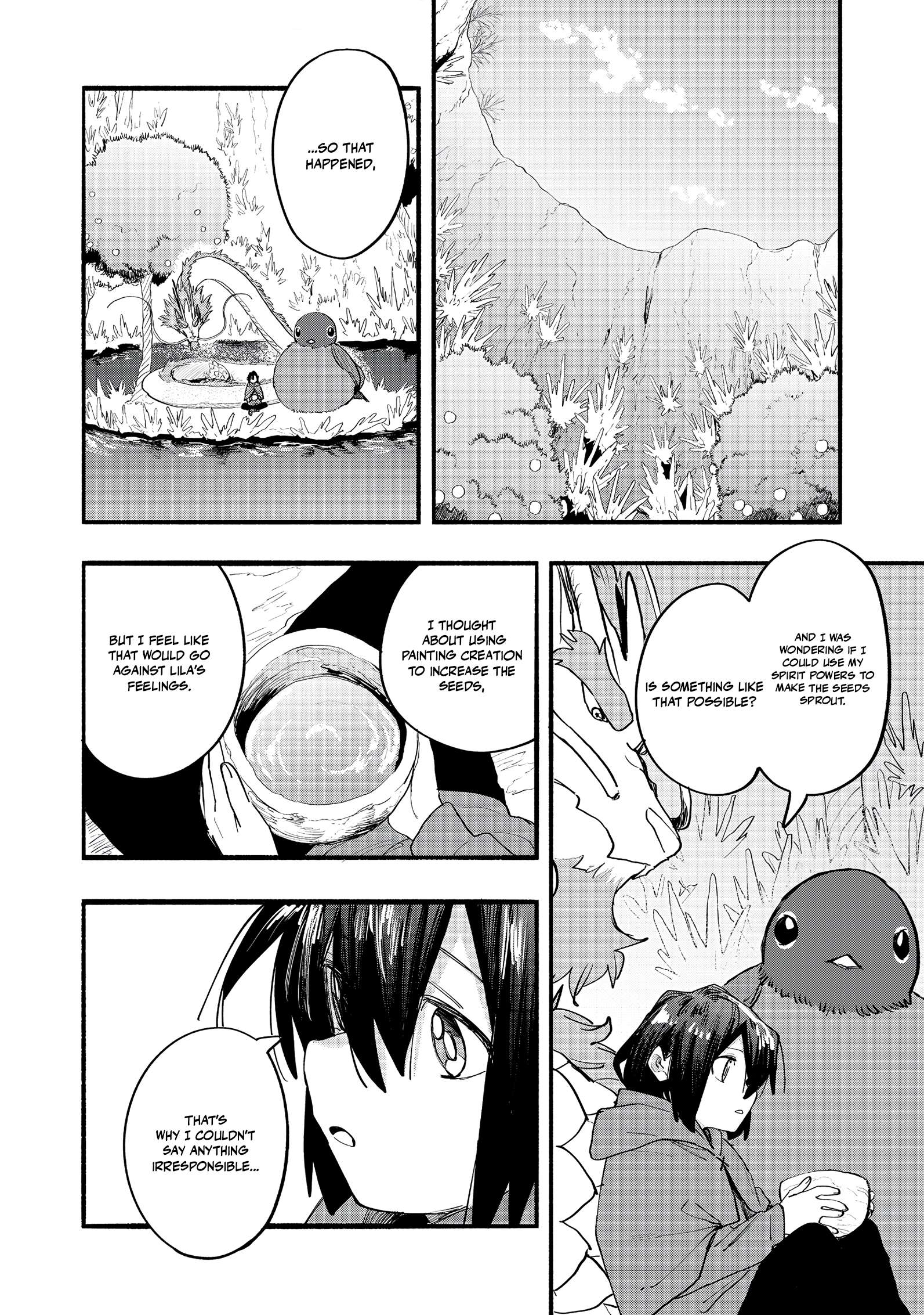 Kyou mo E ni Kaita Mochi ga Umai Chapter 46 page 4