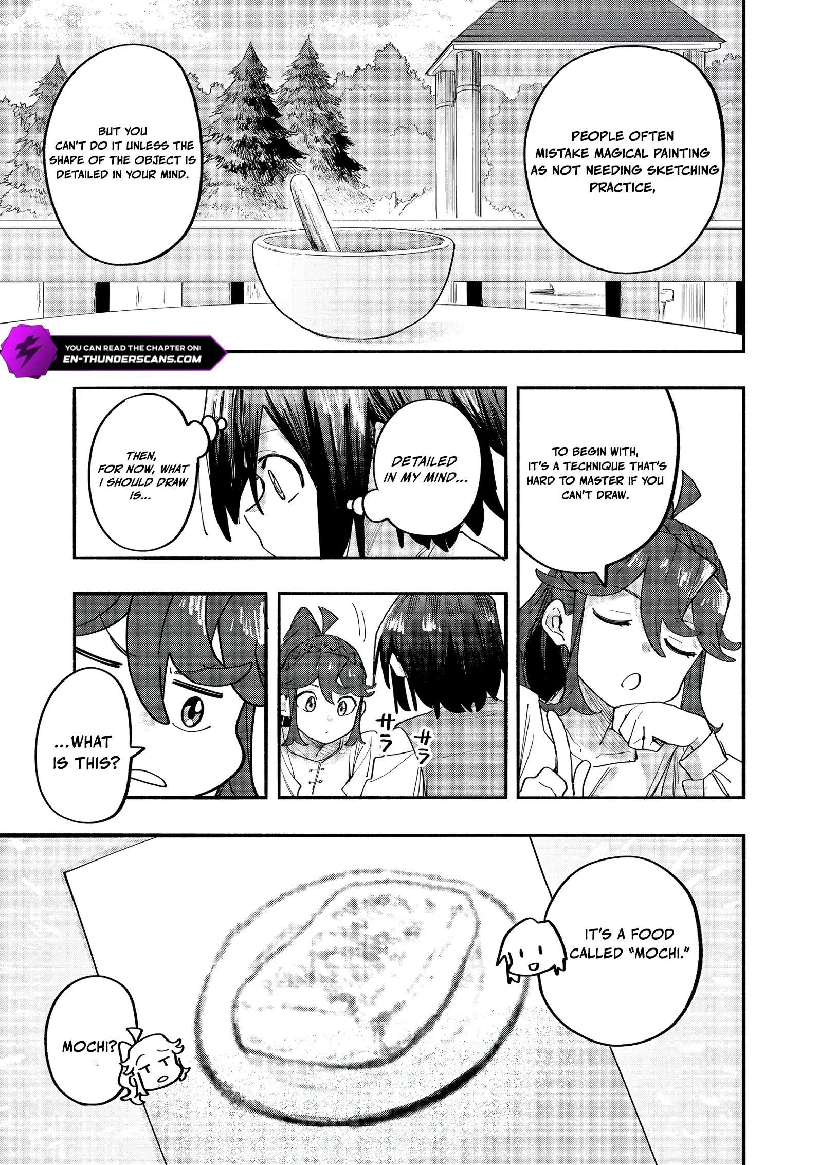 Kyou mo E ni Kaita Mochi ga Umai Chapter 47 page 7