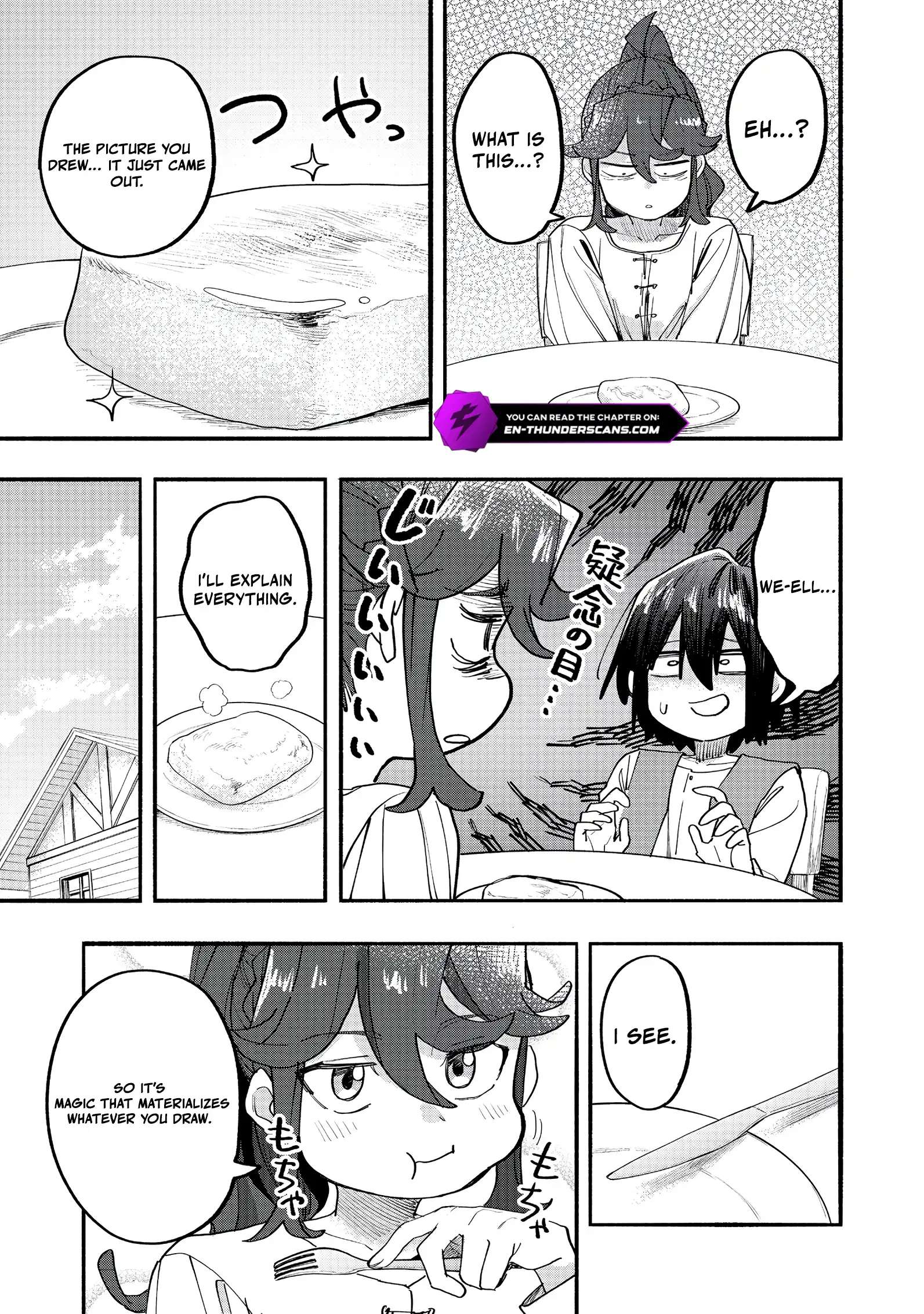 Kyou mo E ni Kaita Mochi ga Umai Chapter 47 page 9