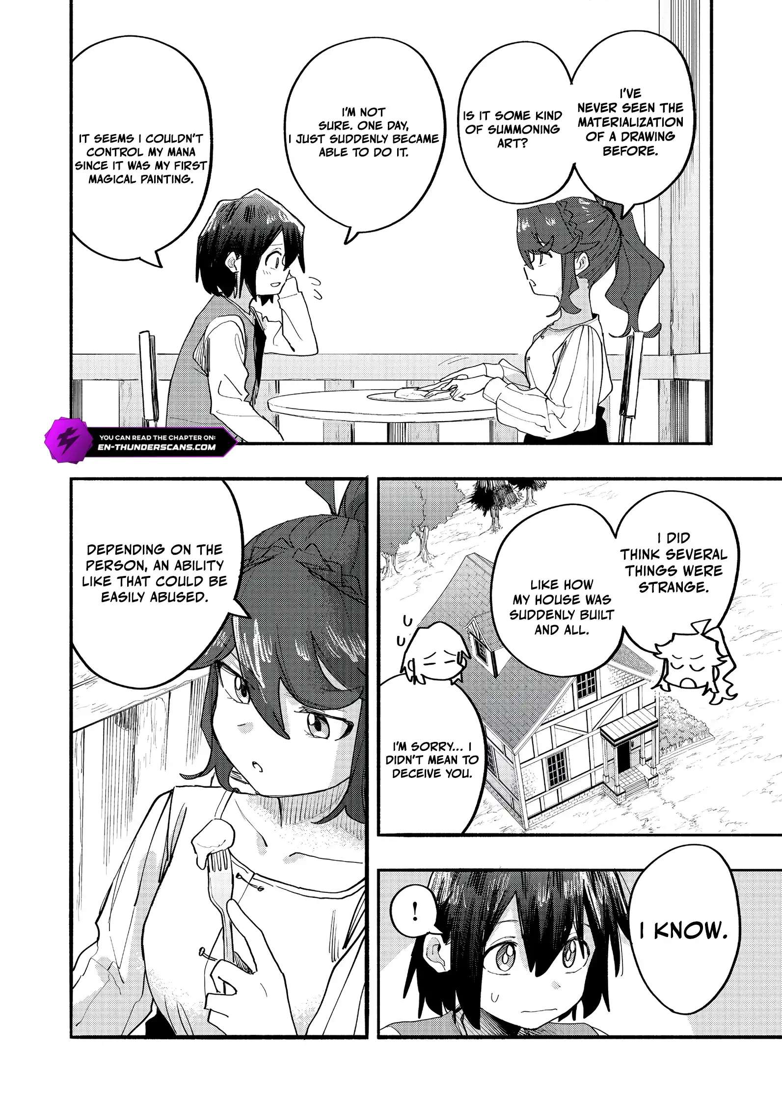 Kyou mo E ni Kaita Mochi ga Umai Chapter 47 page 10