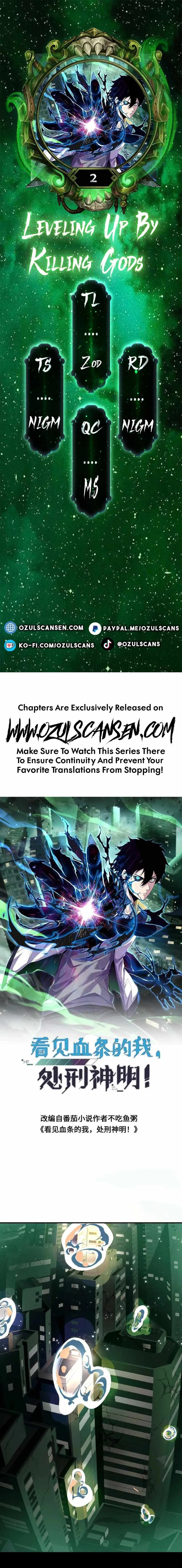 Leveling Up By Killing Gods Chapter 2 page 1