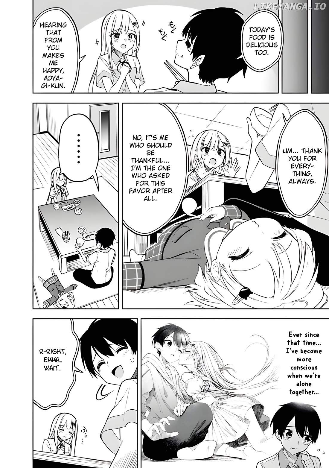 Maigo ni Natteita Youjo wo Tasuketara, Otonari ni Sumu Bishoujo Ryuugakusei ga Ie ni Asobi ni Kuru you ni Natta Ken ni Tsuite Chapter 15 page 13