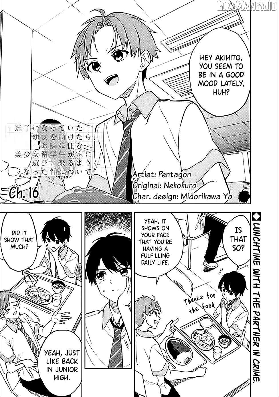 Maigo ni Natteita Youjo wo Tasuketara, Otonari ni Sumu Bishoujo Ryuugakusei ga Ie ni Asobi ni Kuru you ni Natta Ken ni Tsuite Chapter 16 page 2