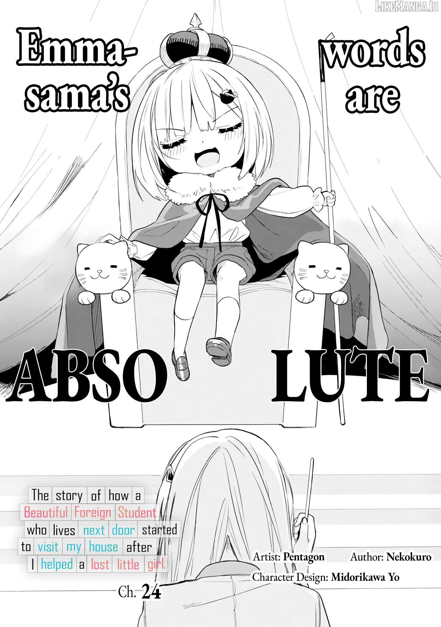 Maigo ni Natteita Youjo wo Tasuketara, Otonari ni Sumu Bishoujo Ryuugakusei ga Ie ni Asobi ni Kuru you ni Natta Ken ni Tsuite Chapter 24 page 1