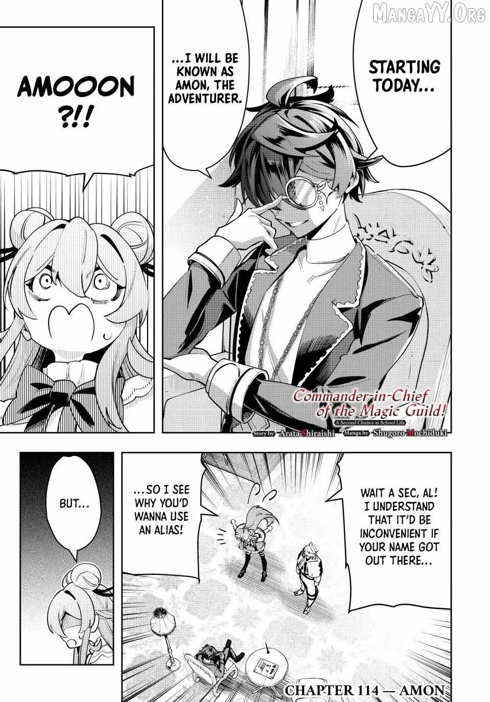 Majutsu Guild Sousui ~Umarekawatte Imasara Yarinaosu Nidome no Gakuin Seikatsu~ Chapter 114 page 1