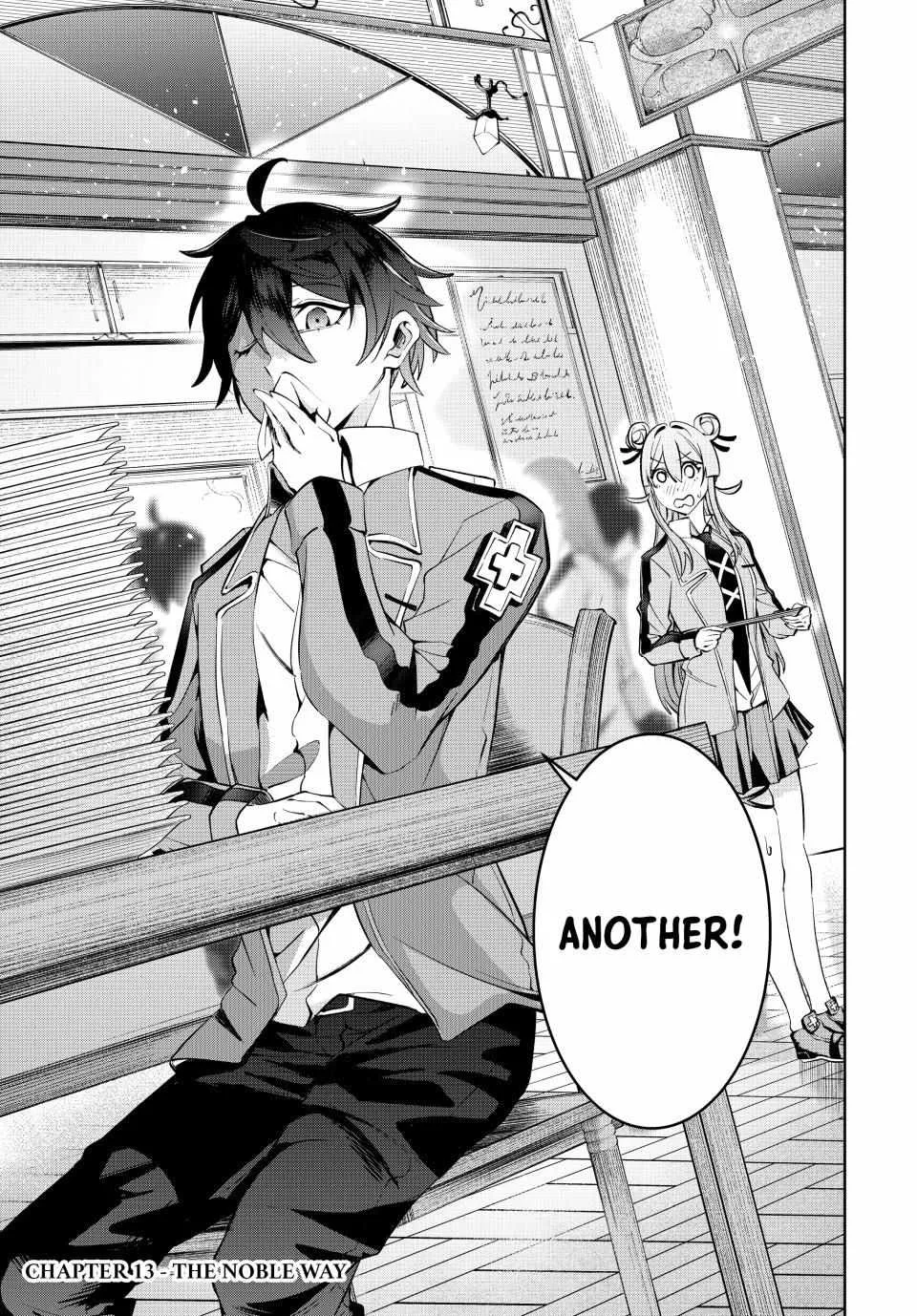 Majutsu Guild Sousui ~Umarekawatte Imasara Yarinaosu Nidome no Gakuin Seikatsu~ Chapter 13 page 1