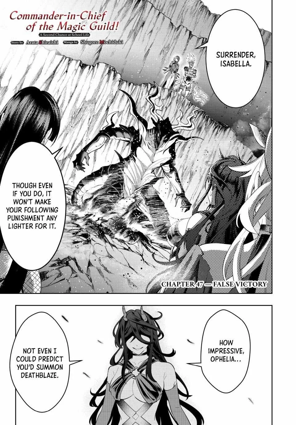 Majutsu Guild Sousui ~Umarekawatte Imasara Yarinaosu Nidome no Gakuin Seikatsu~ Chapter 47 page 1