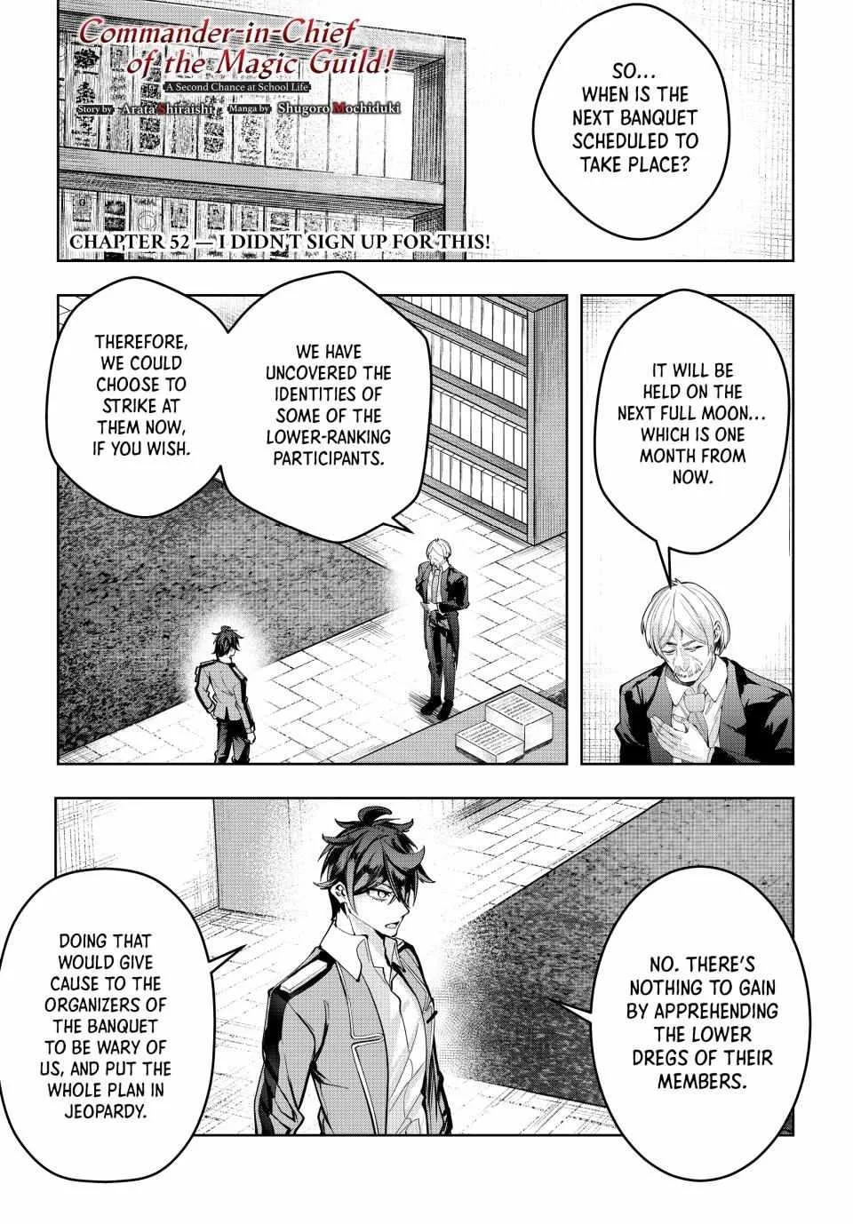 Majutsu Guild Sousui ~Umarekawatte Imasara Yarinaosu Nidome no Gakuin Seikatsu~ Chapter 52 page 1