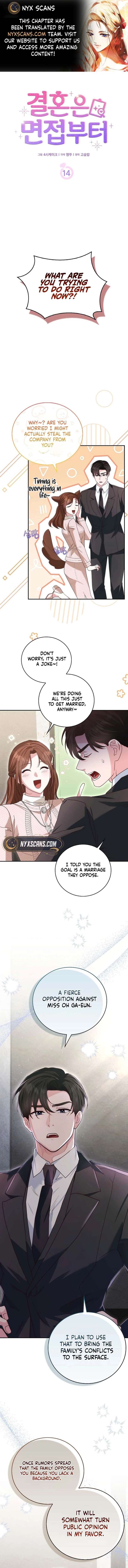Marriage Starts with an Interview Chapter 14 page 1