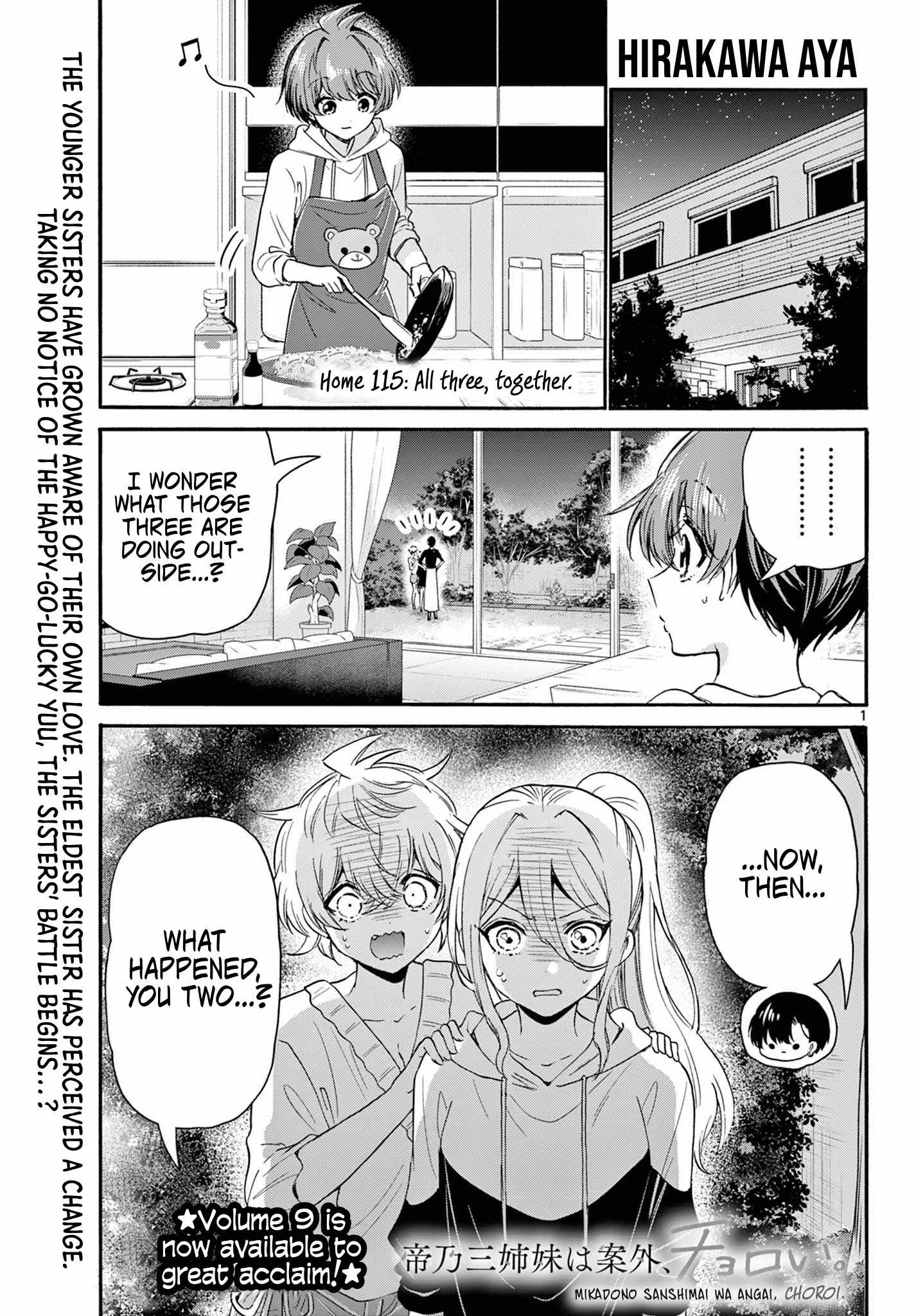 Mikadono Sanshimai wa Angai, Choroi Chapter 115 page 1
