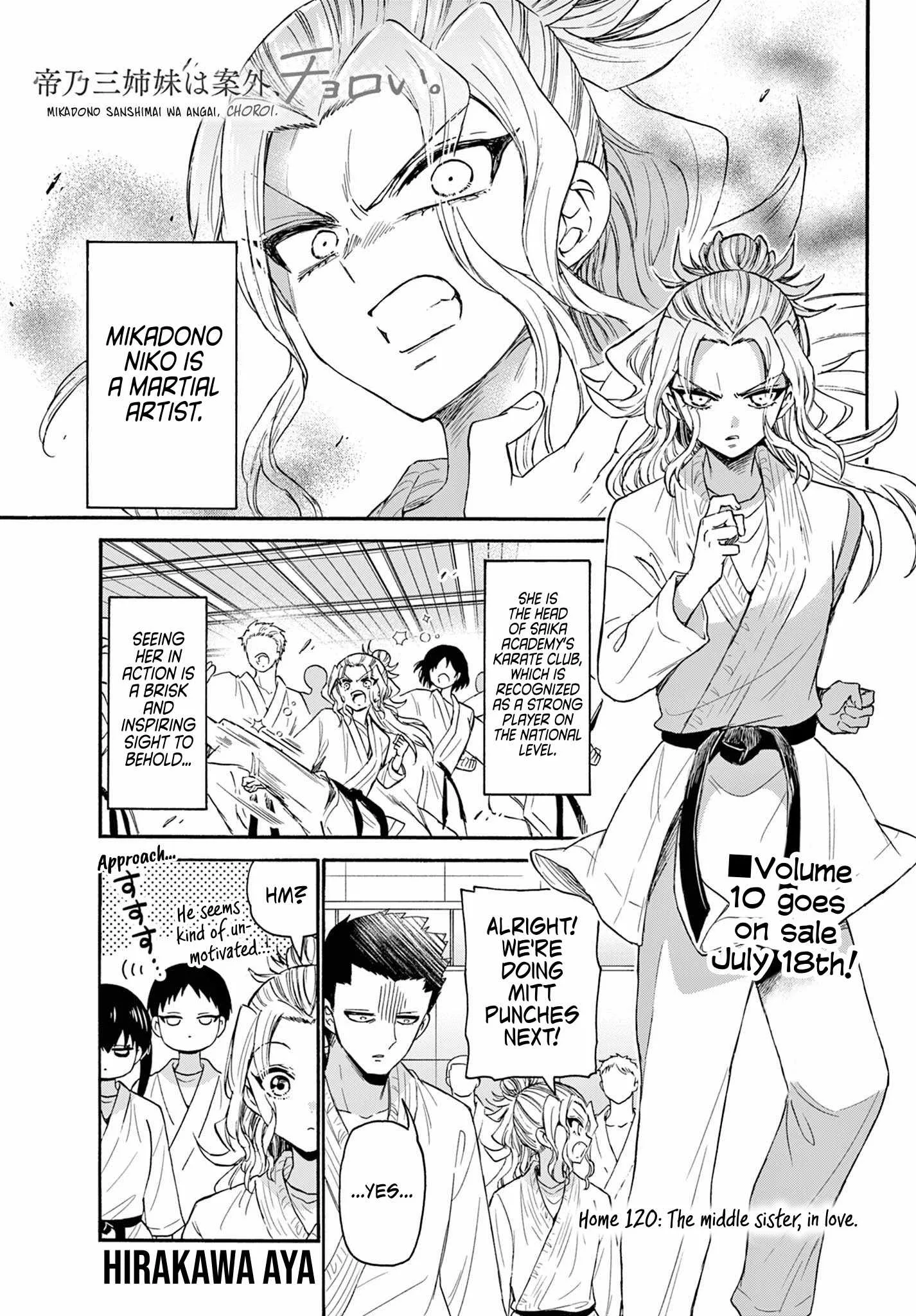 Mikadono Sanshimai wa Angai, Choroi Chapter 120 page 1