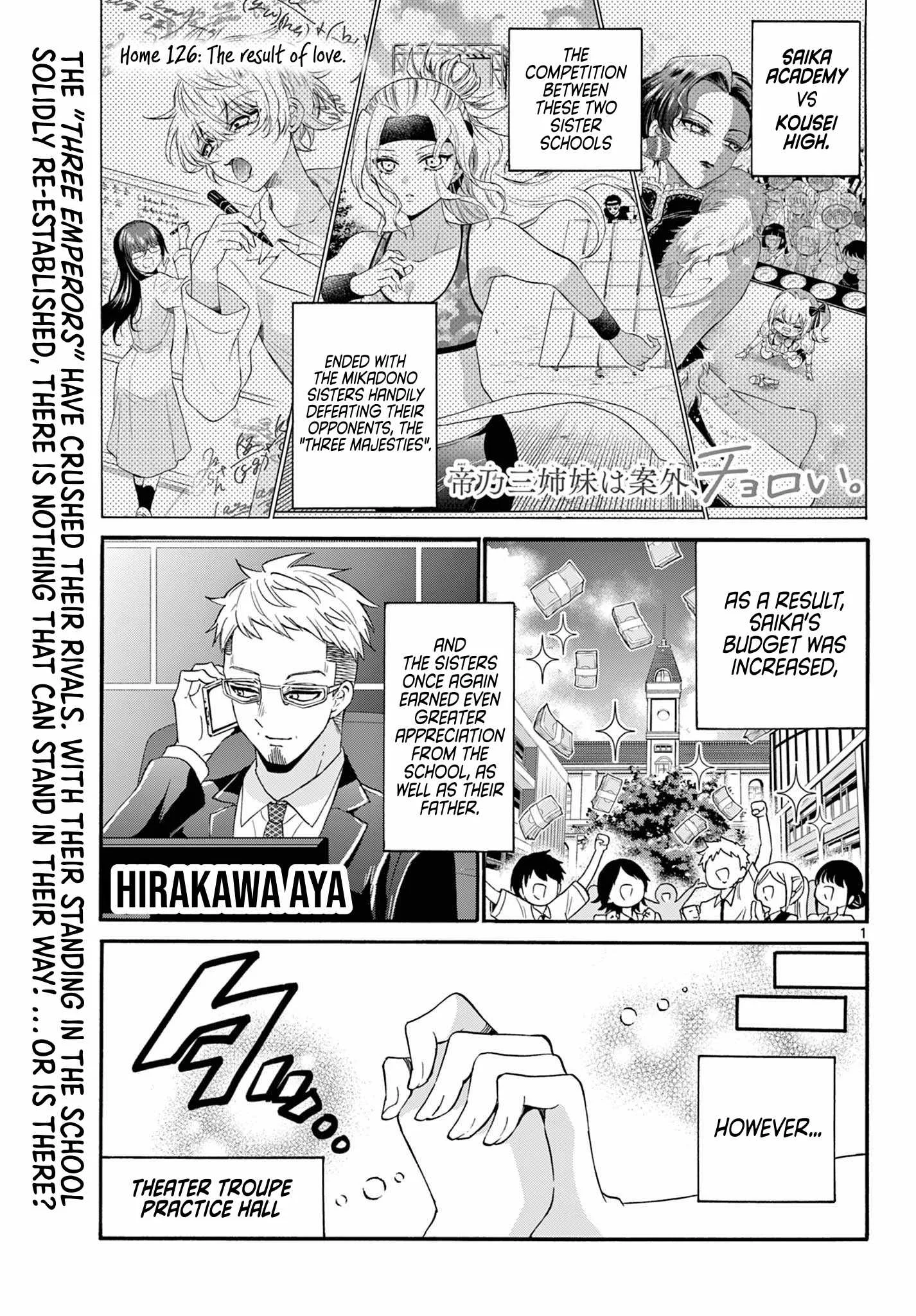 Mikadono Sanshimai wa Angai, Choroi Chapter 126 page 1