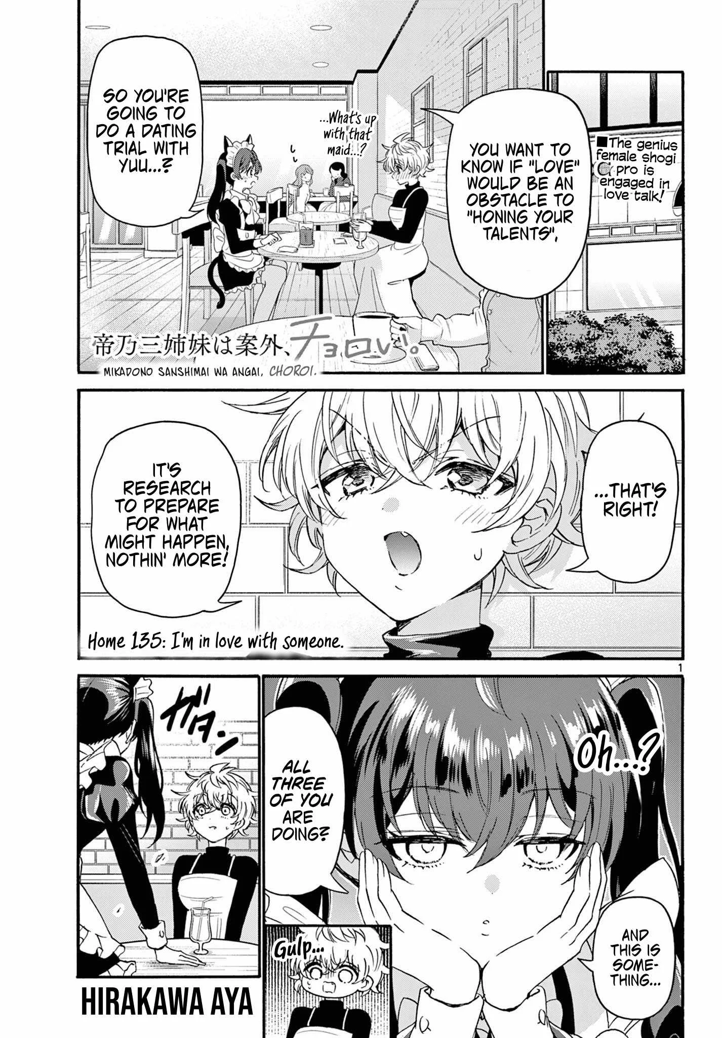 Mikadono Sanshimai wa Angai, Choroi Chapter 135 page 1