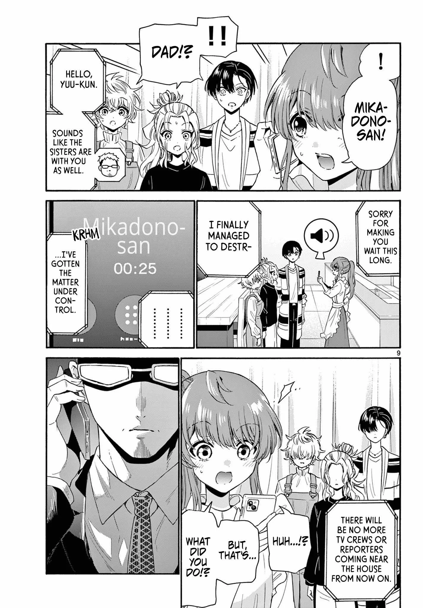 Mikadono Sanshimai wa Angai, Choroi Chapter 142 page 9