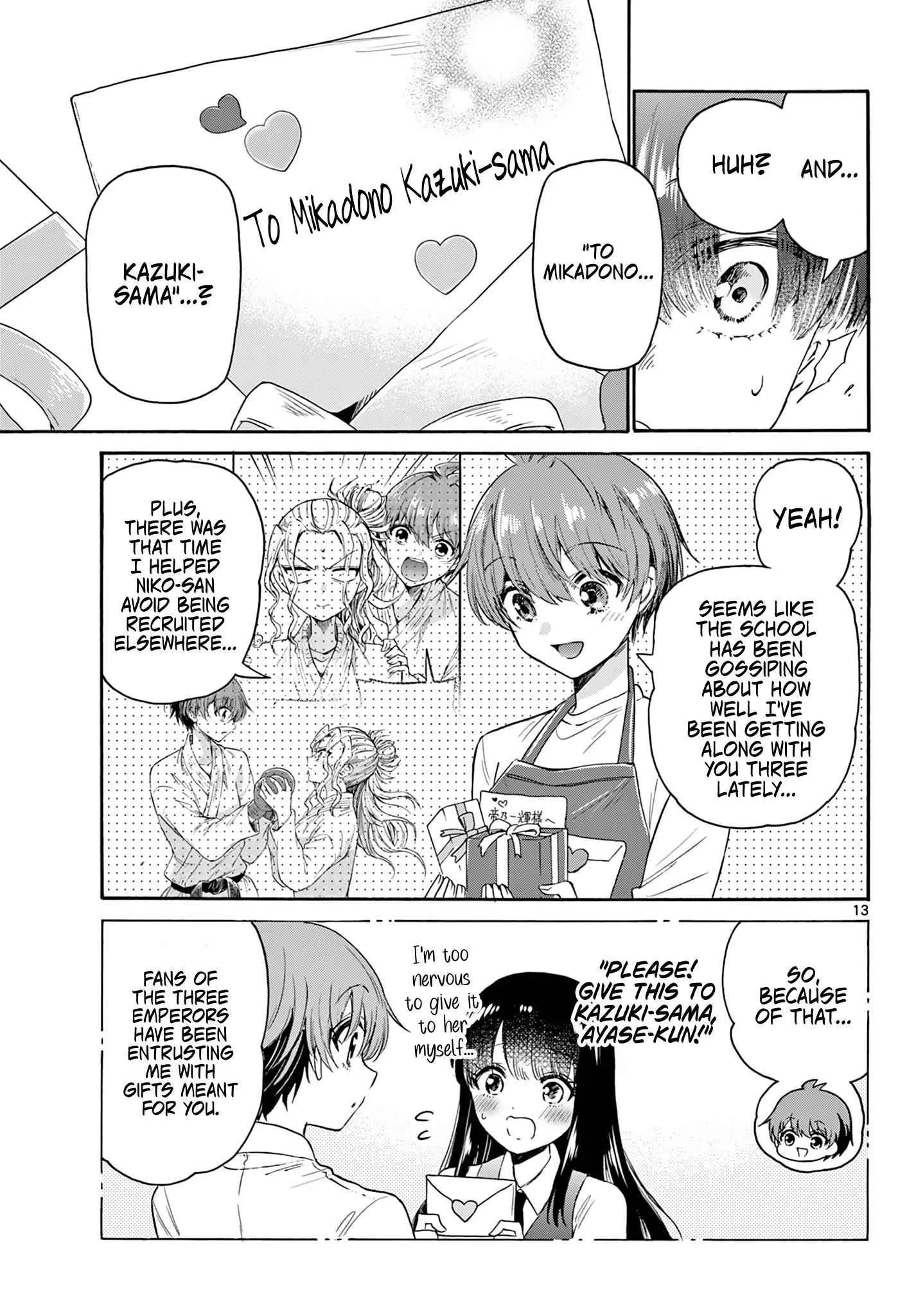 Mikadono Sanshimai wa Angai, Choroi Chapter 68 page 13