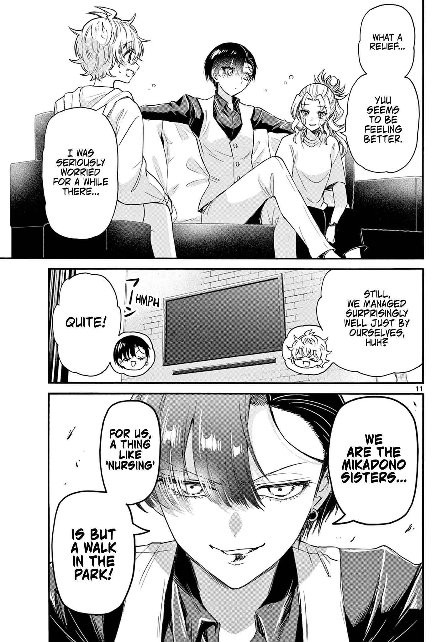 Mikadono Sanshimai wa Angai, Choroi Chapter 74 page 11