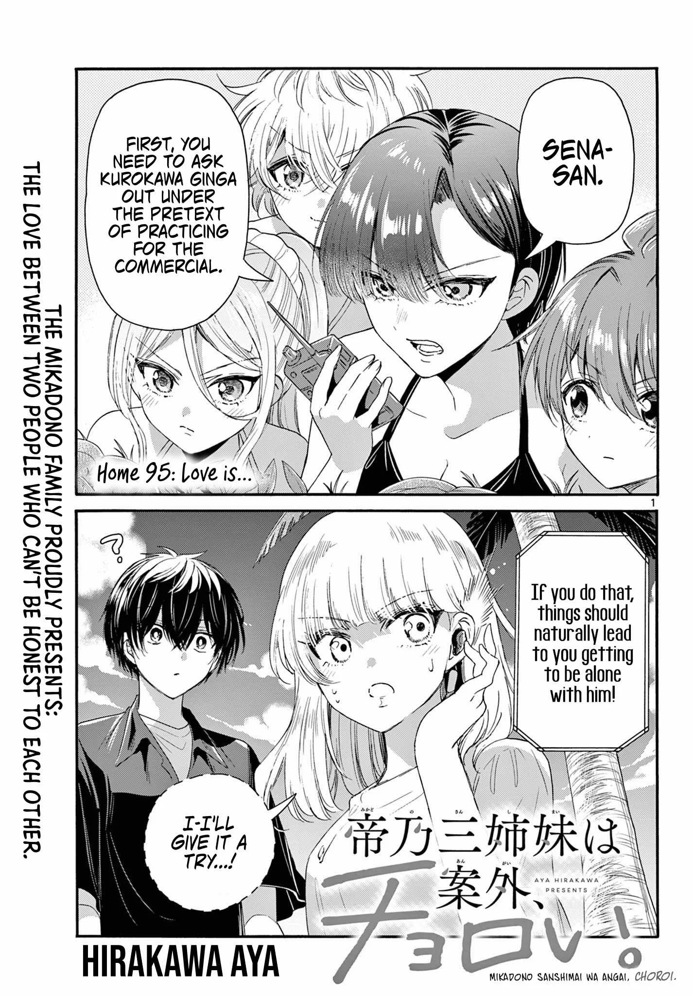 Mikadono Sanshimai wa Angai, Choroi Chapter 95 page 1