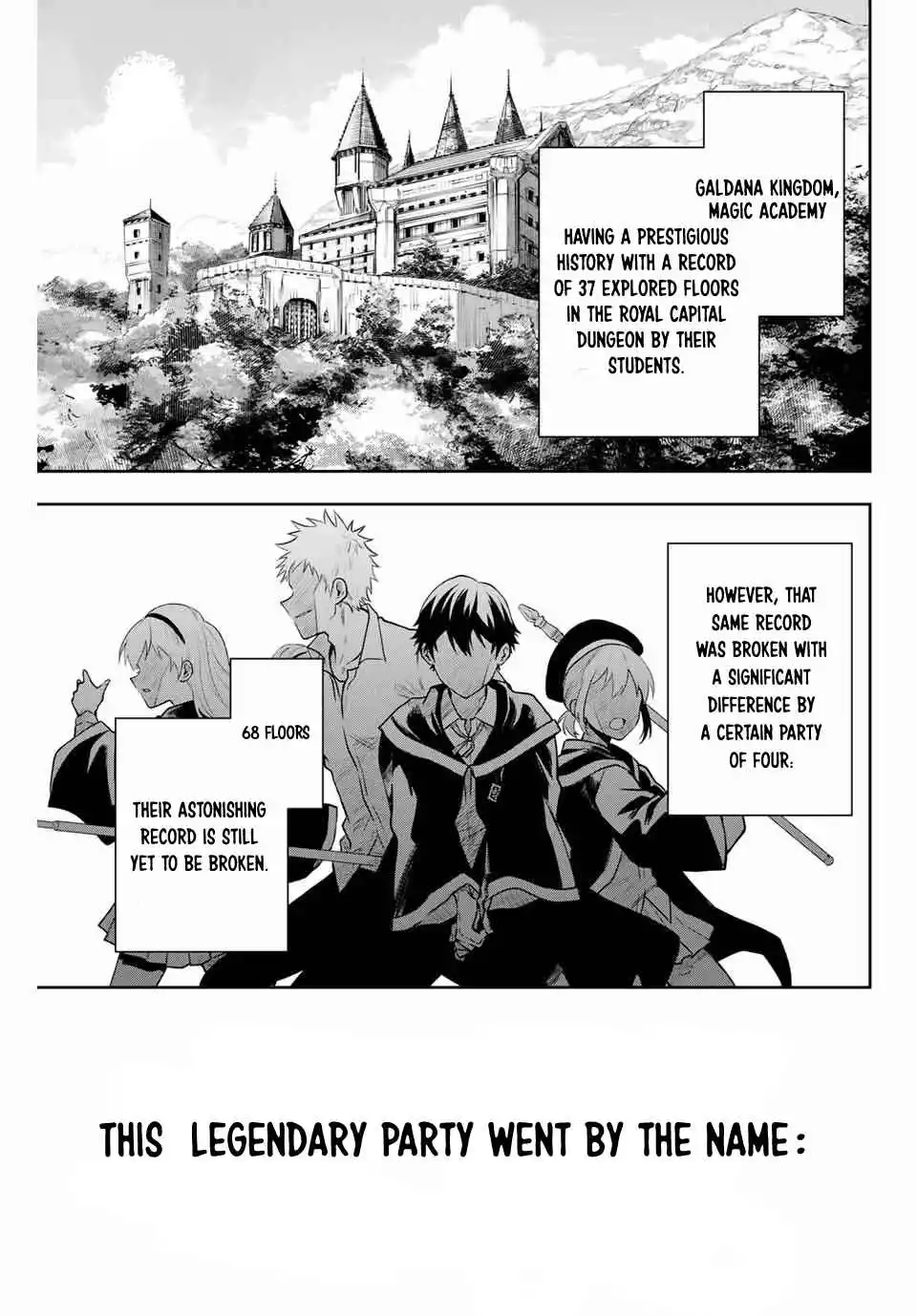 Mikata ga Yowasugite Hojo Mahou ni Tesshiteita Kyuutei Mahoushi, Tsuihou Sarete Saikyou wo Mezashimasu Chapter 1 page 2