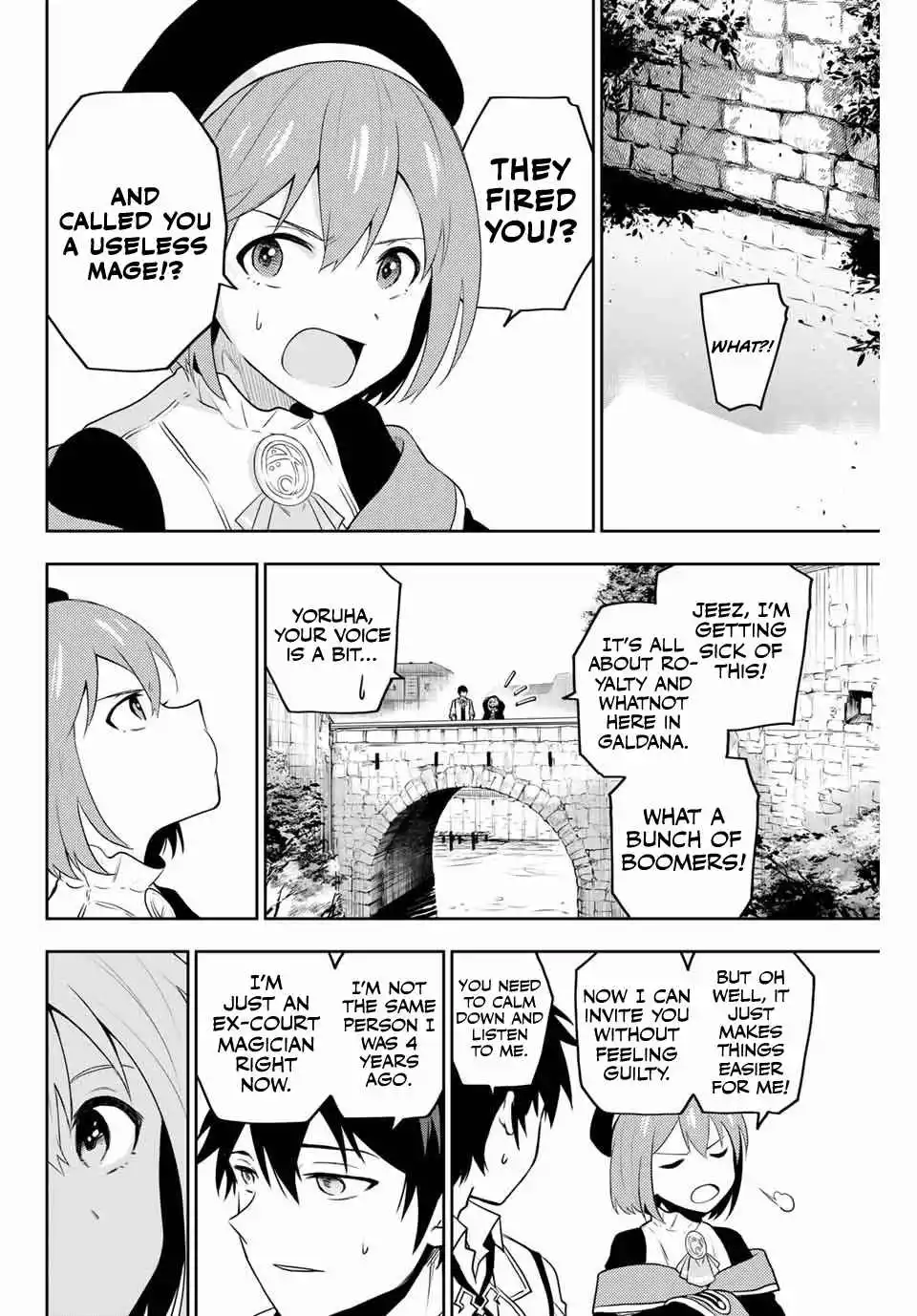 Mikata ga Yowasugite Hojo Mahou ni Tesshiteita Kyuutei Mahoushi, Tsuihou Sarete Saikyou wo Mezashimasu Chapter 1 page 28